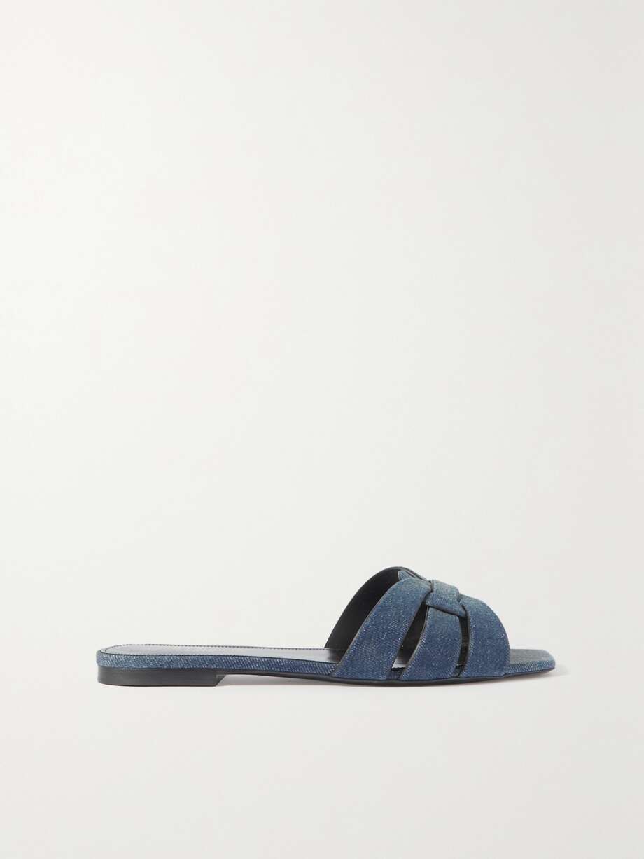 Denim Flat Mules