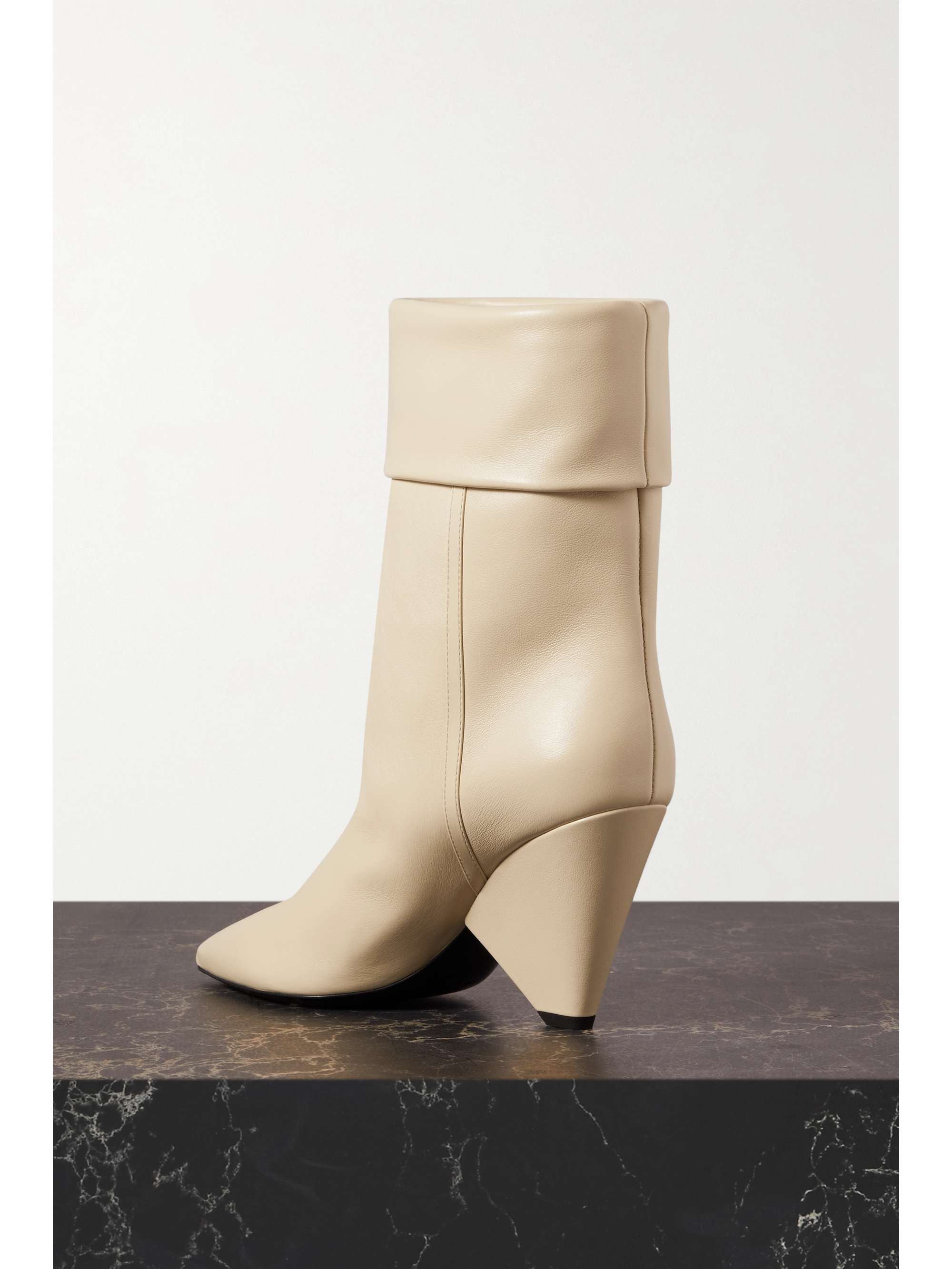 SAINT LAURENT Niki leather ankle boots