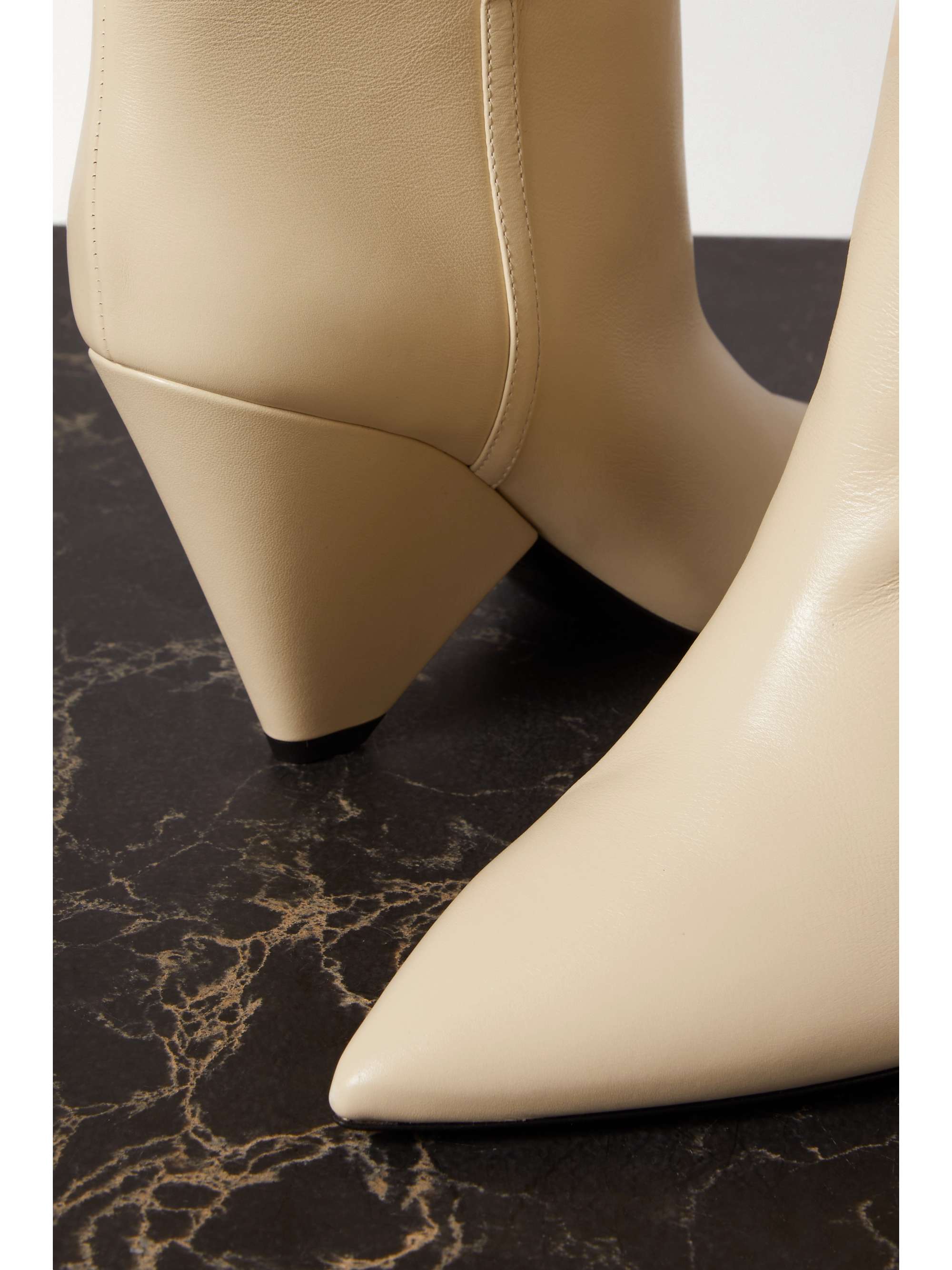 SAINT LAURENT Niki leather ankle boots