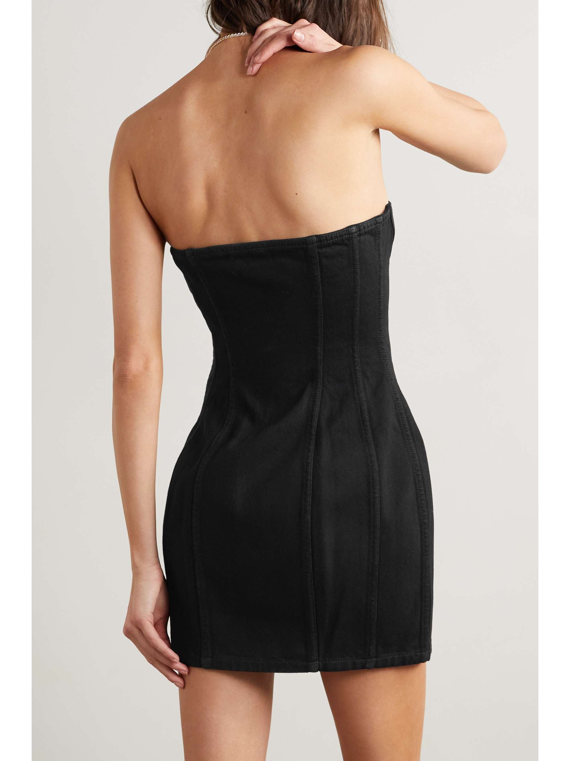 SAINT LAURENT Denim mini dress