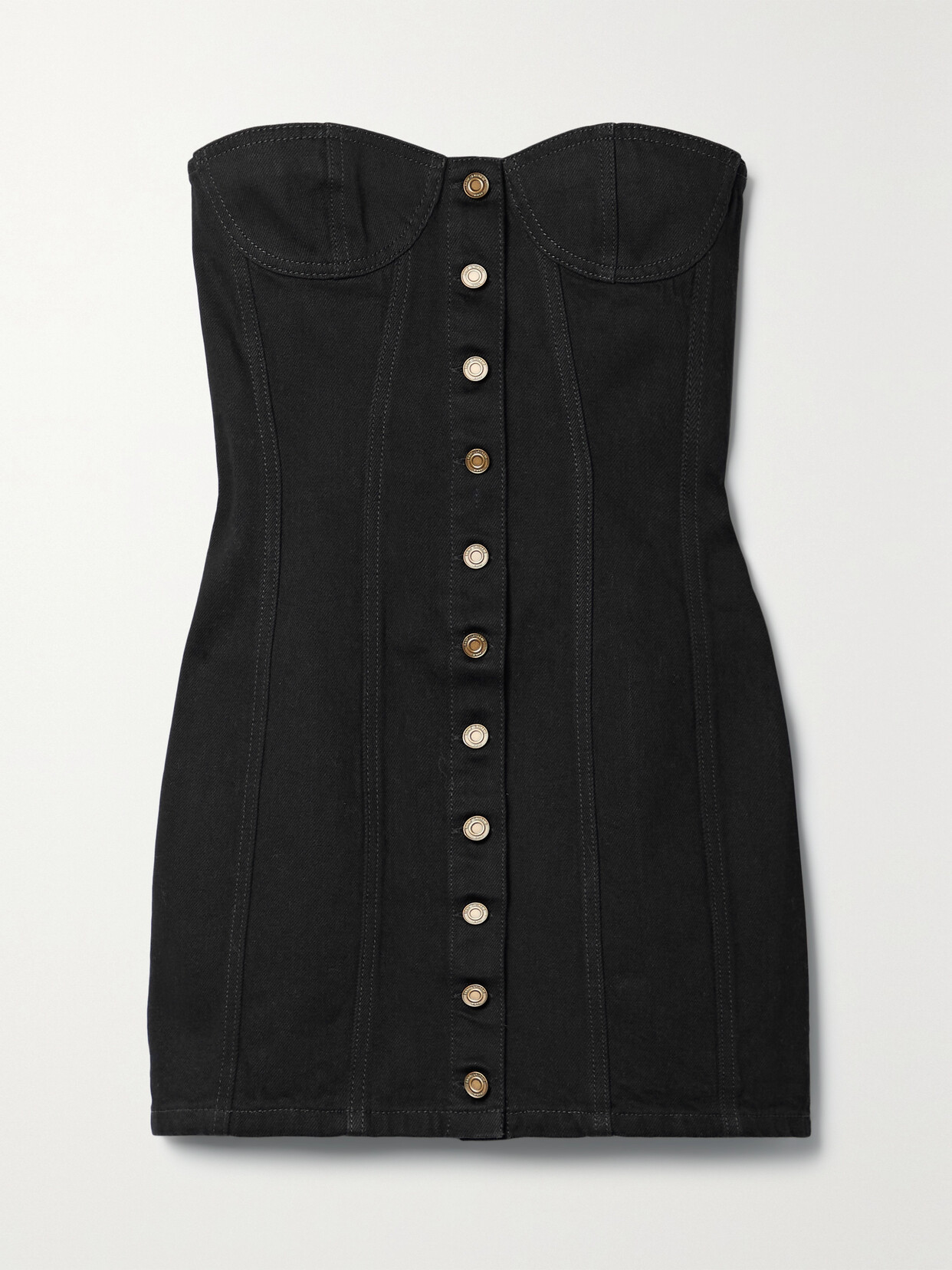 SAINT LAURENT DENIM MINI DRESS