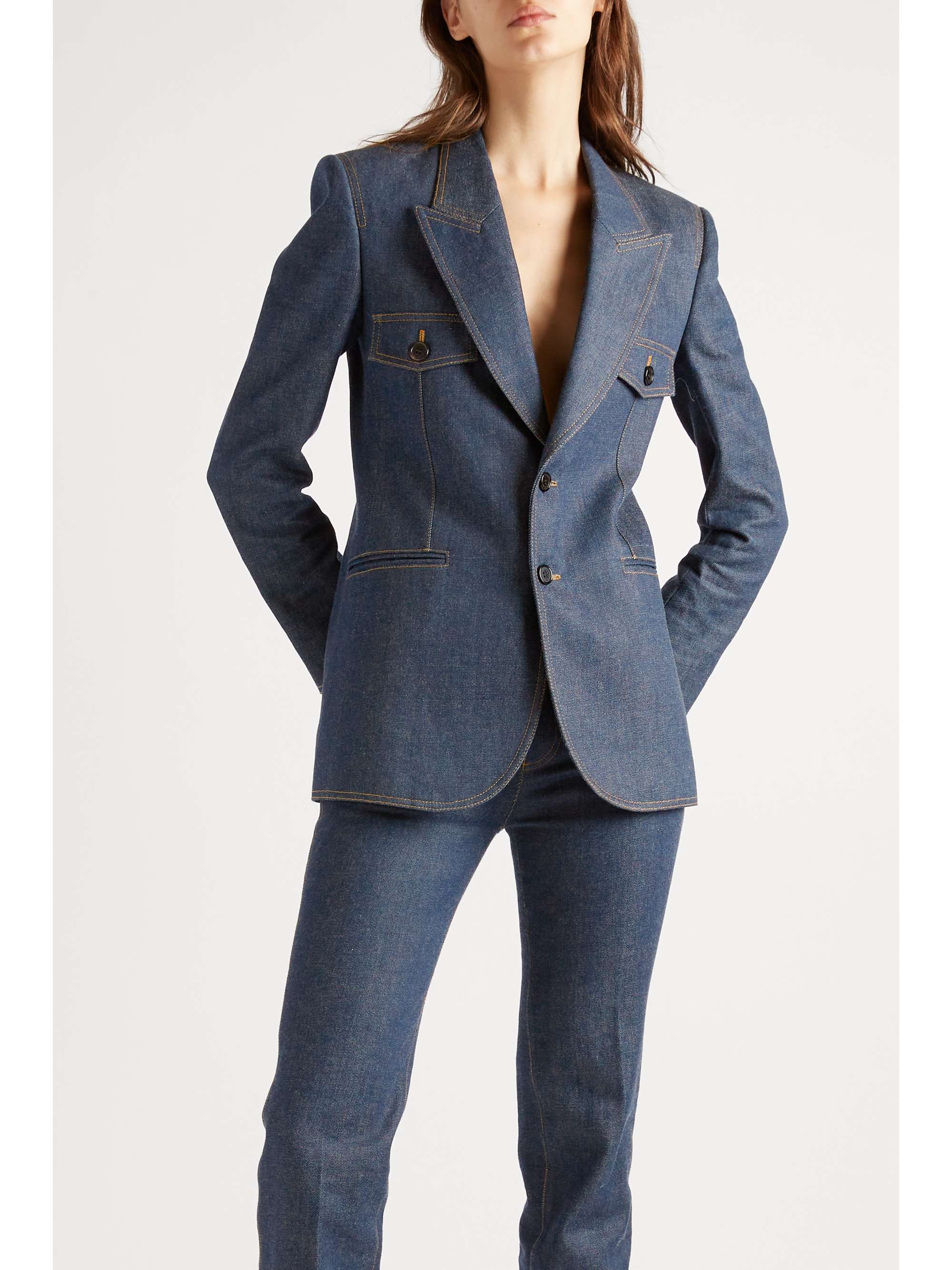 SAINT LAURENT Denim blazer | NET-A-PORTER SA