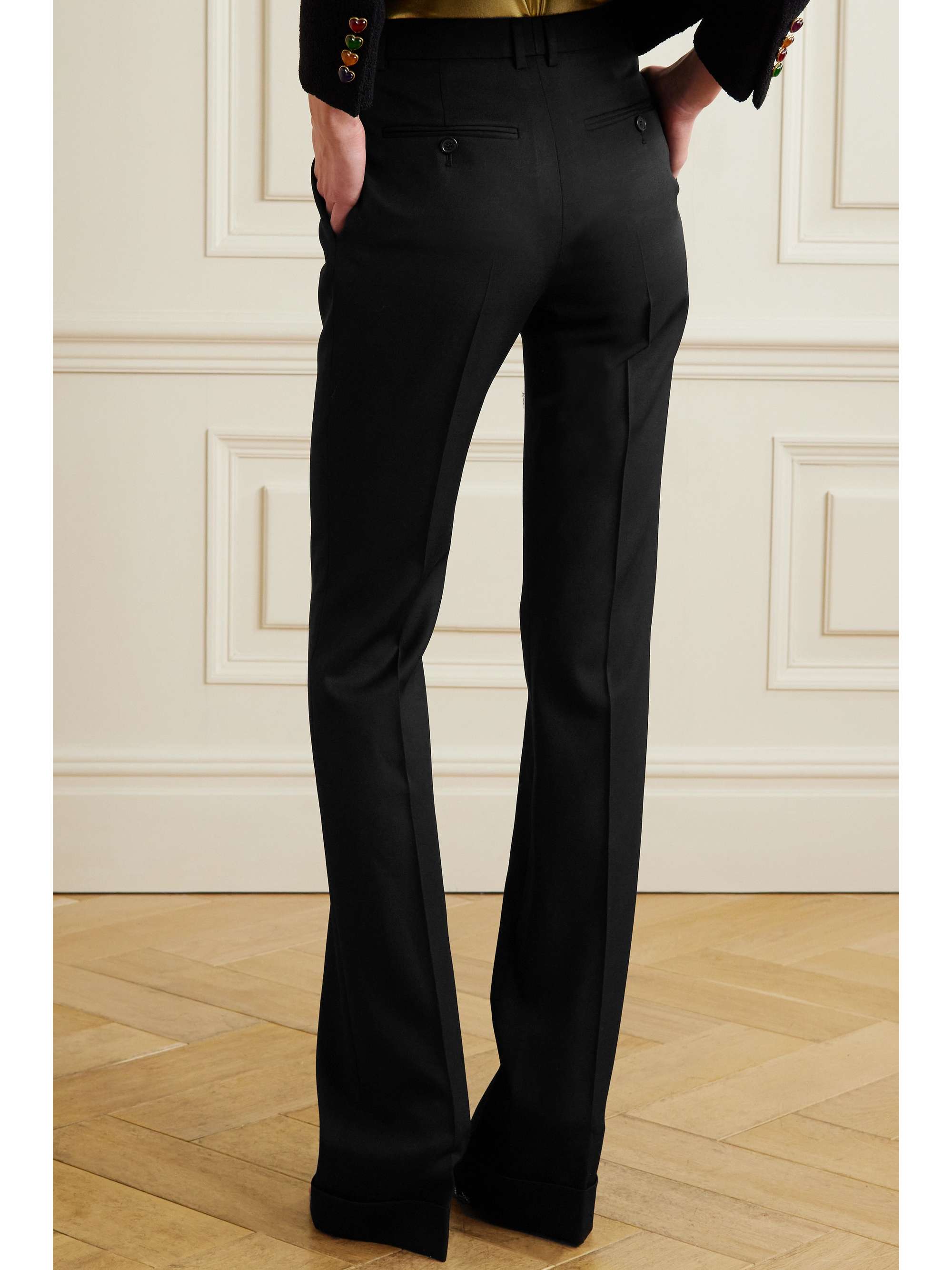 de poudre wool flared pants 