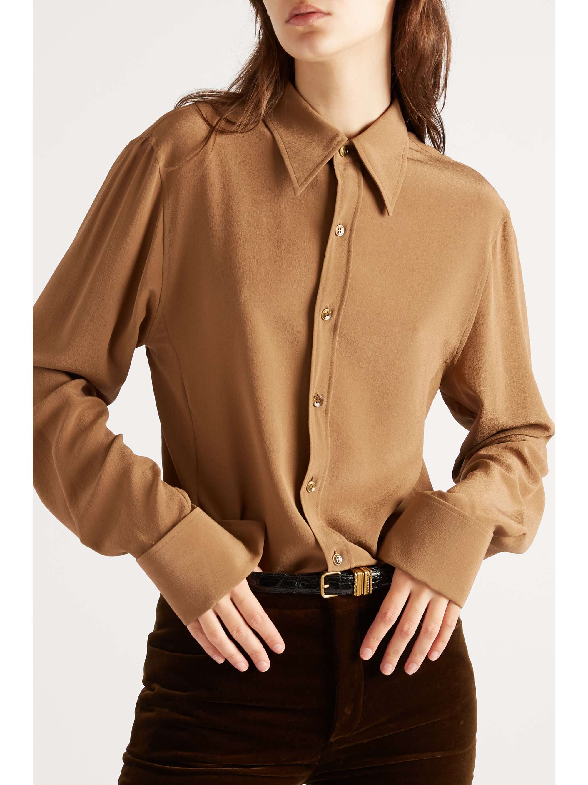 Saint laurent silk shirt Clearance