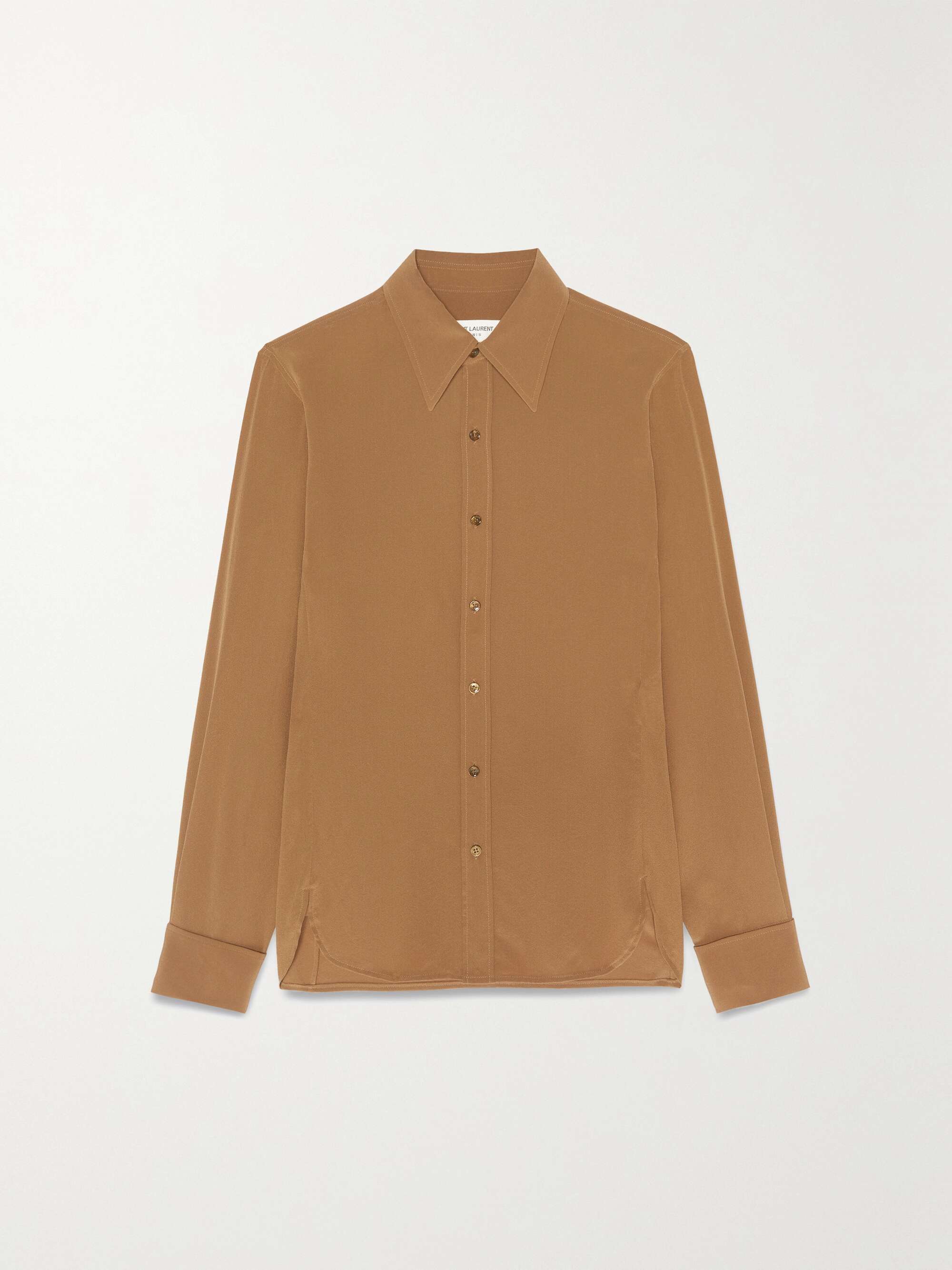 Light brown Silk-georgette shirt 