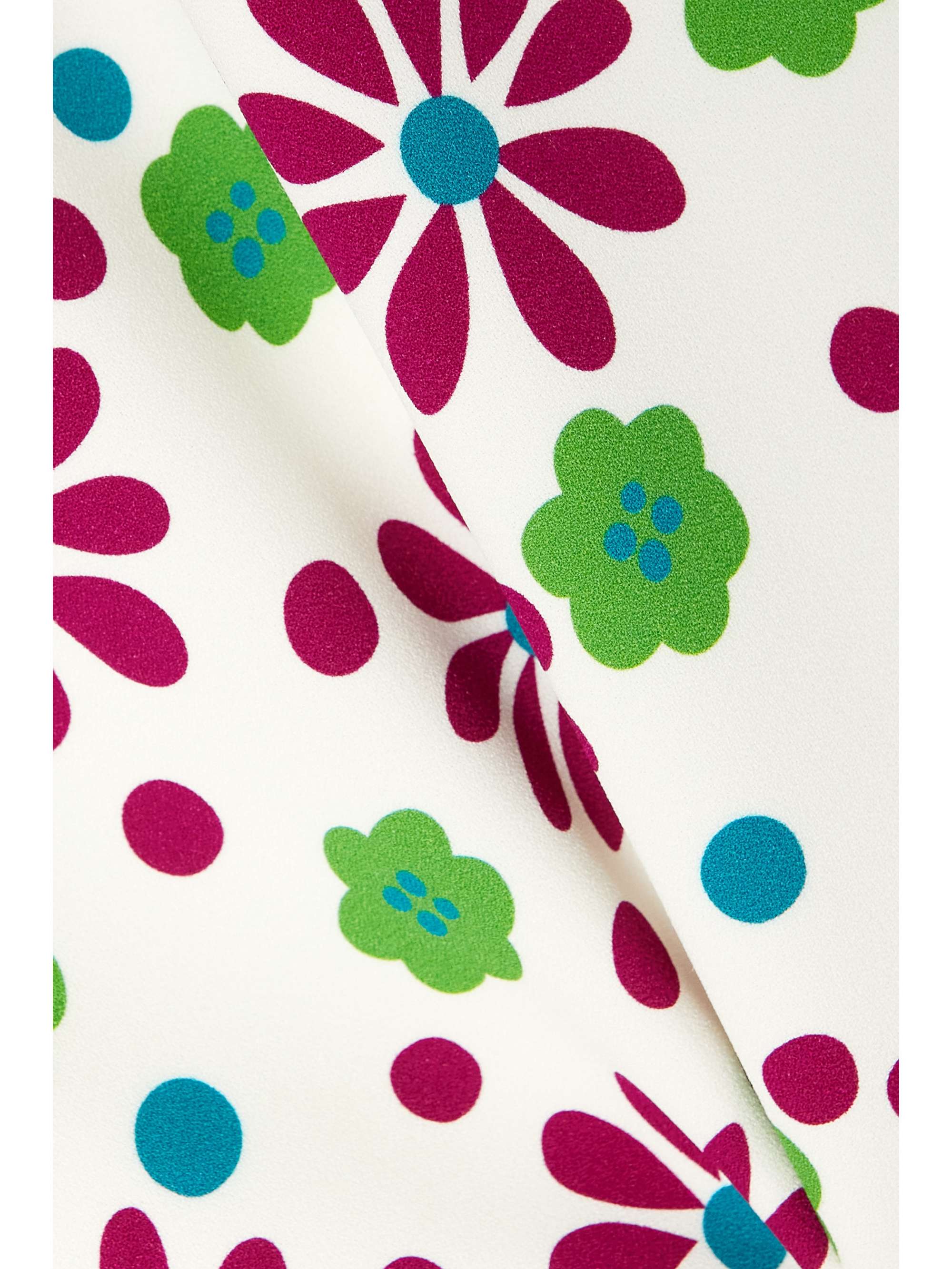 SAINT LAURENT Floral-print crepe dress