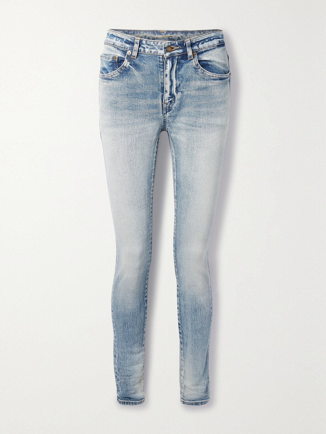 SAINT LAURENT Mid-rise Skinny Jeans - Blue