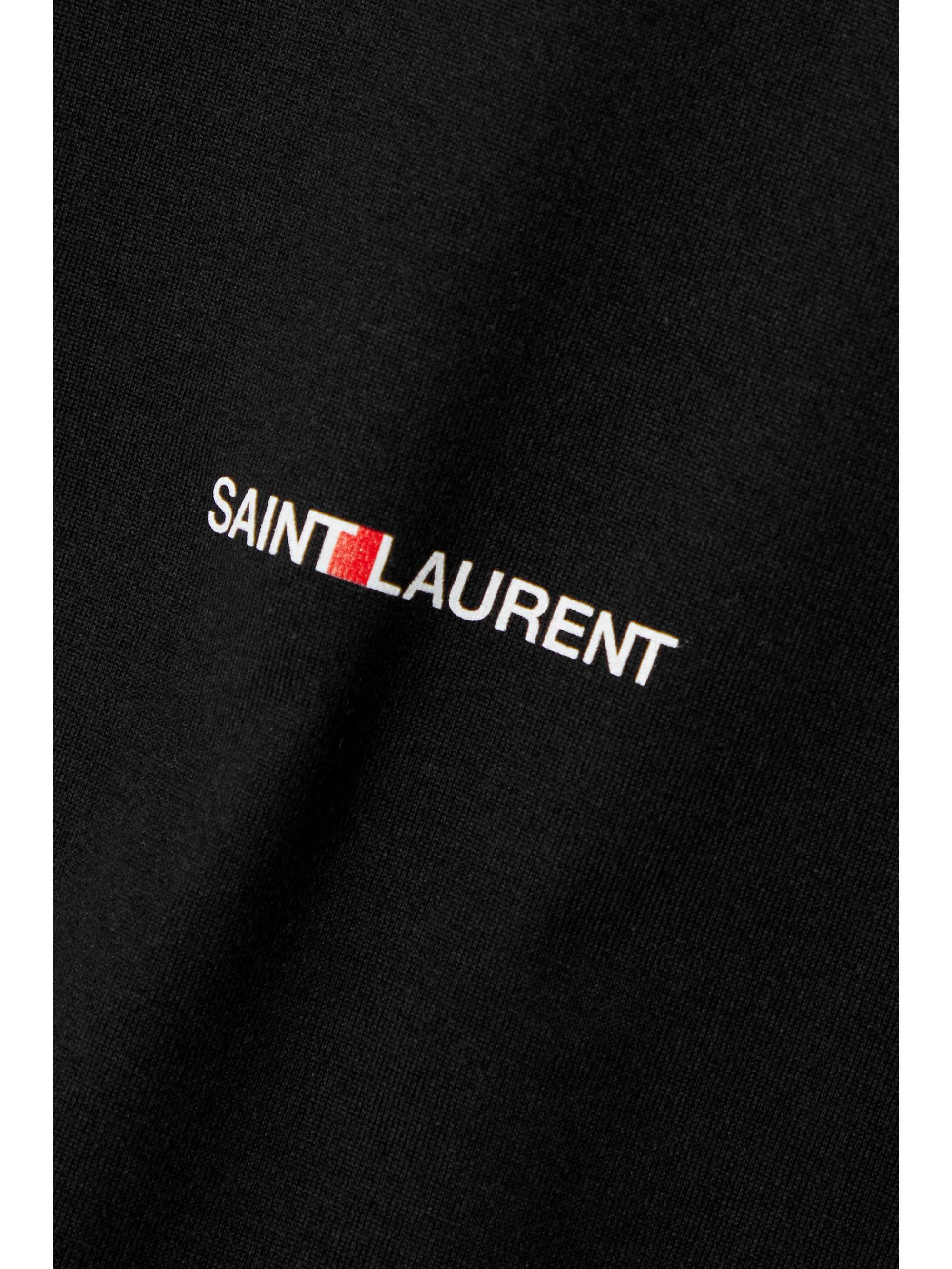 SAINT LAURENT Printed cotton-jersey T-shirt | NET-A-PORTER