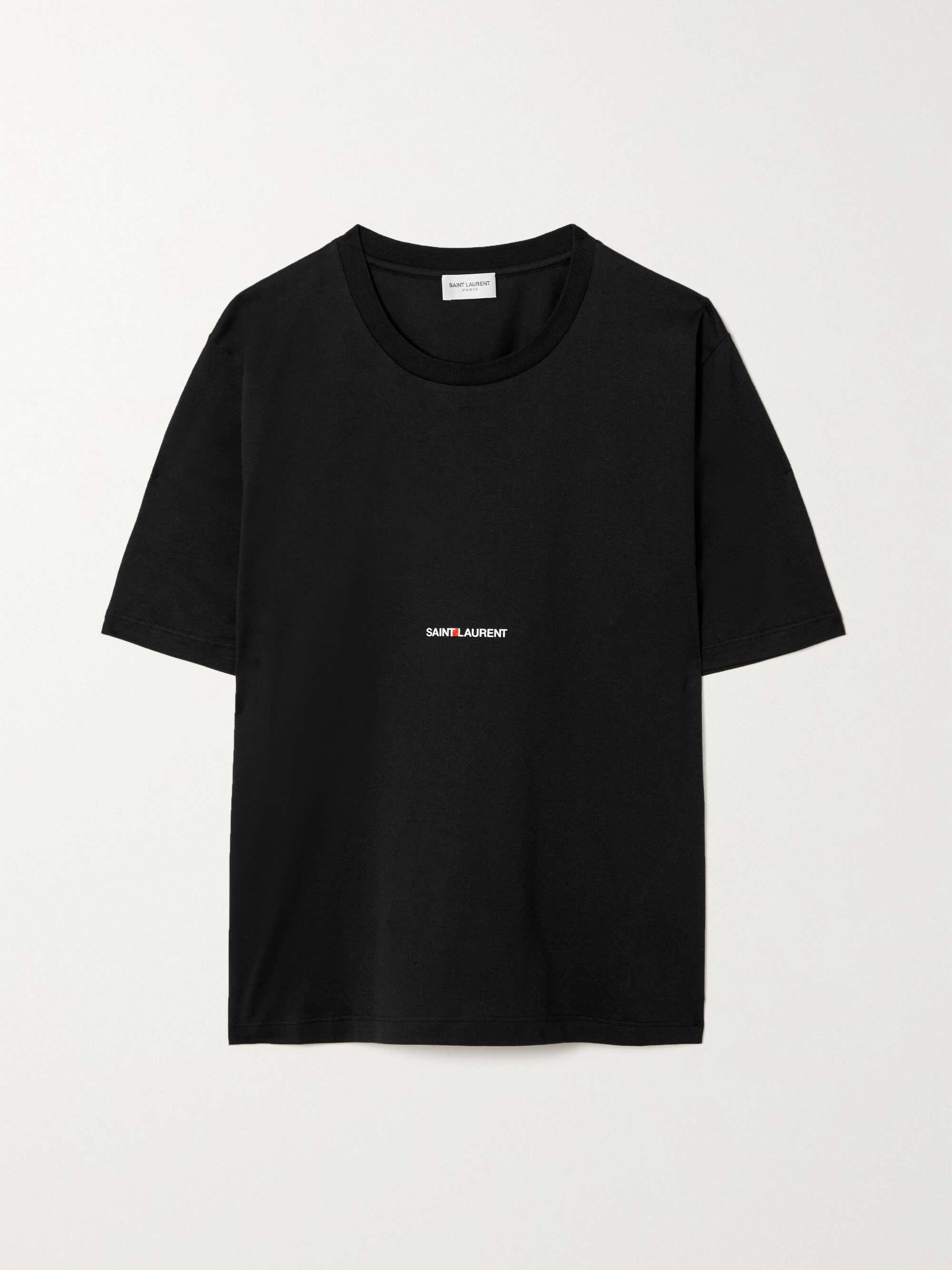 SAINT LAURENT Printed cotton-jersey T-shirt | NET-A-PORTER