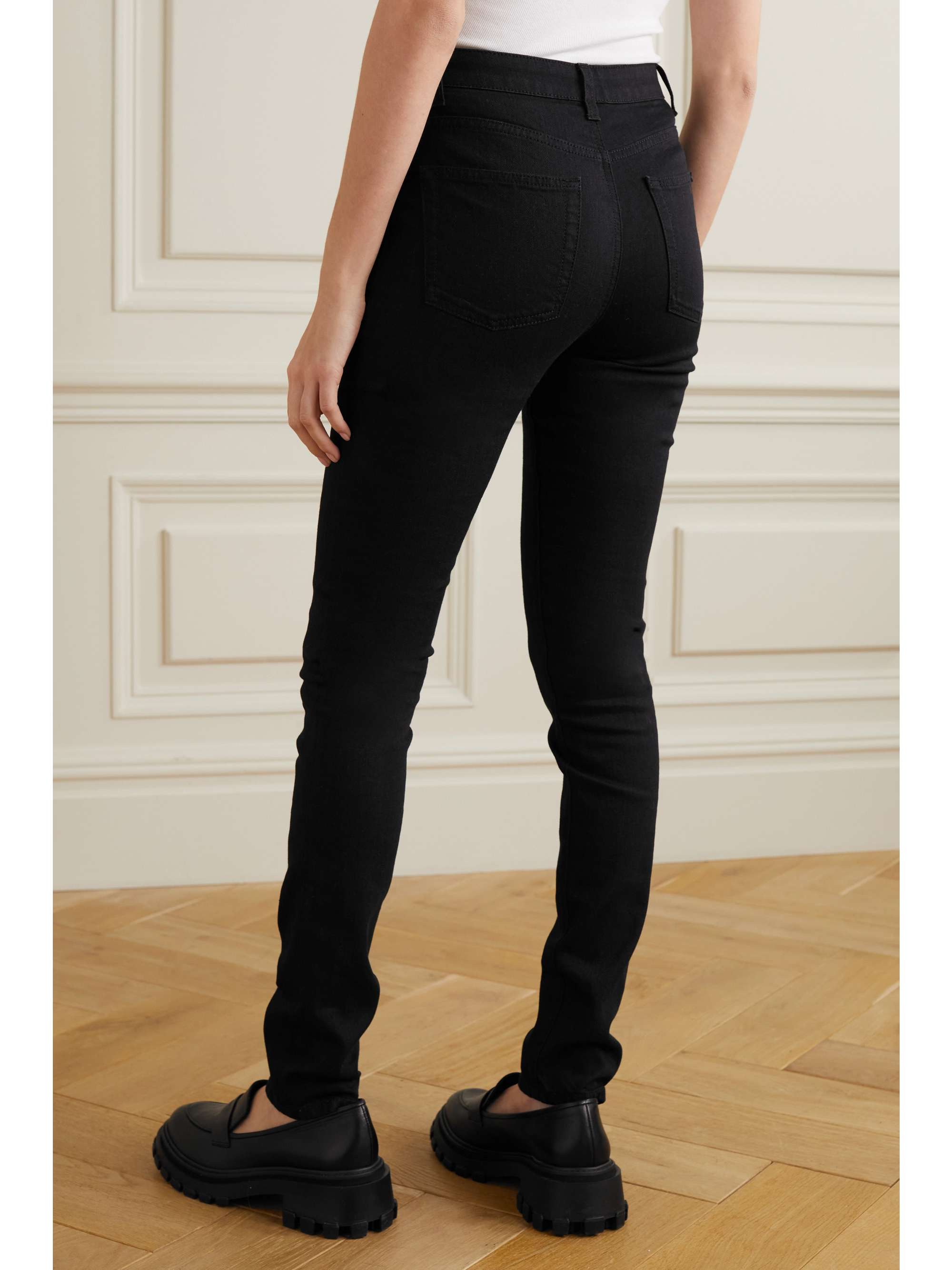 SAINT LAURENT Hoch sitzende Skinny Jeans