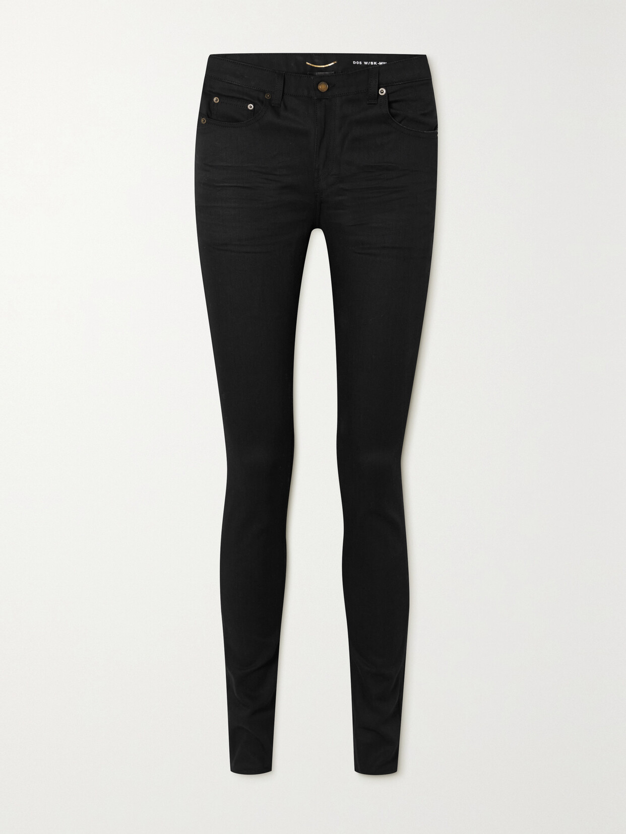 SAINT LAURENT Mid-rise Skinny Jeans - Black