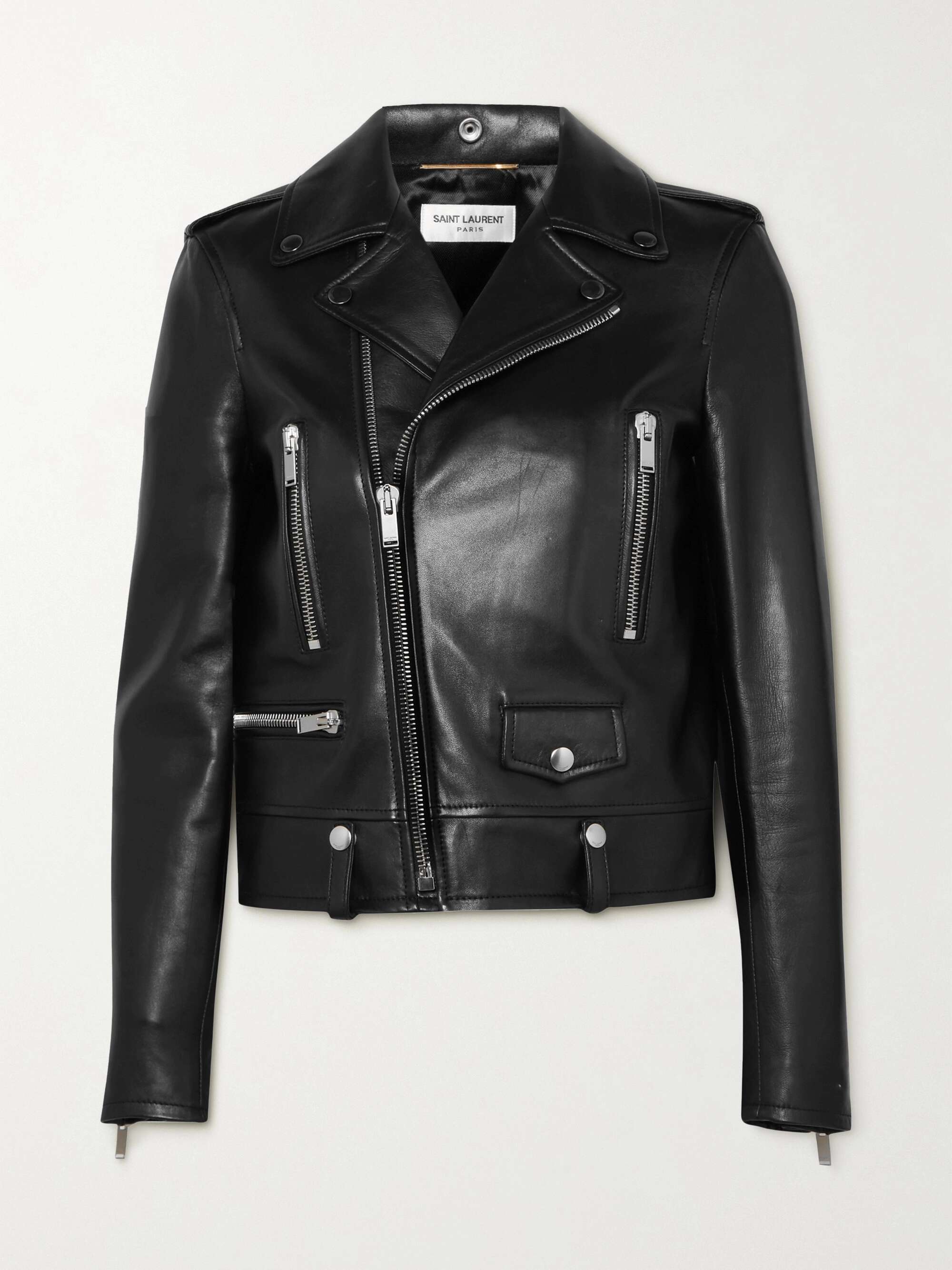 SAINT LAURENT Leather biker jacket | NET-A-PORTER