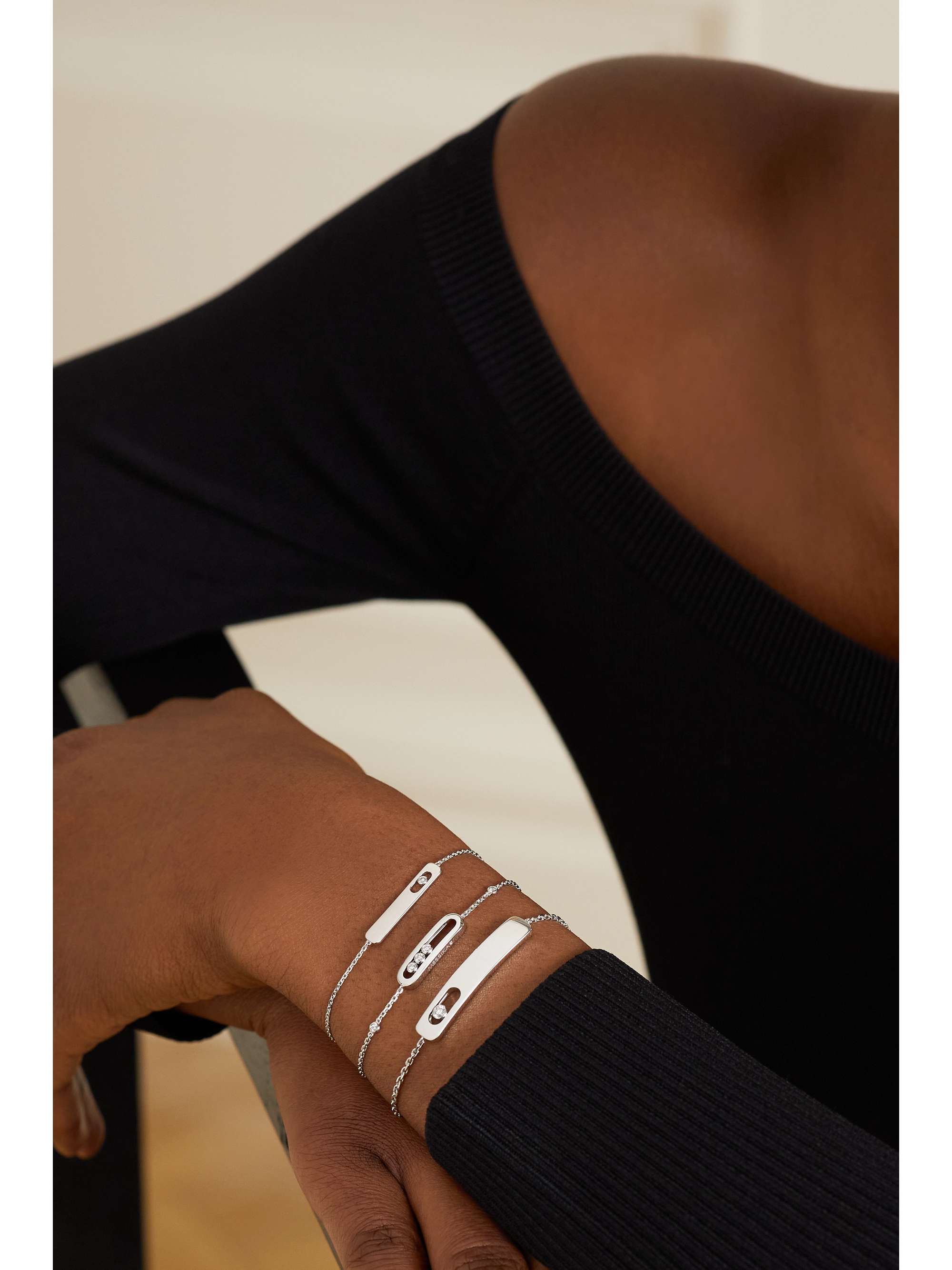 MESSIKA My First Diamond 18-karat white gold diamond bracelet