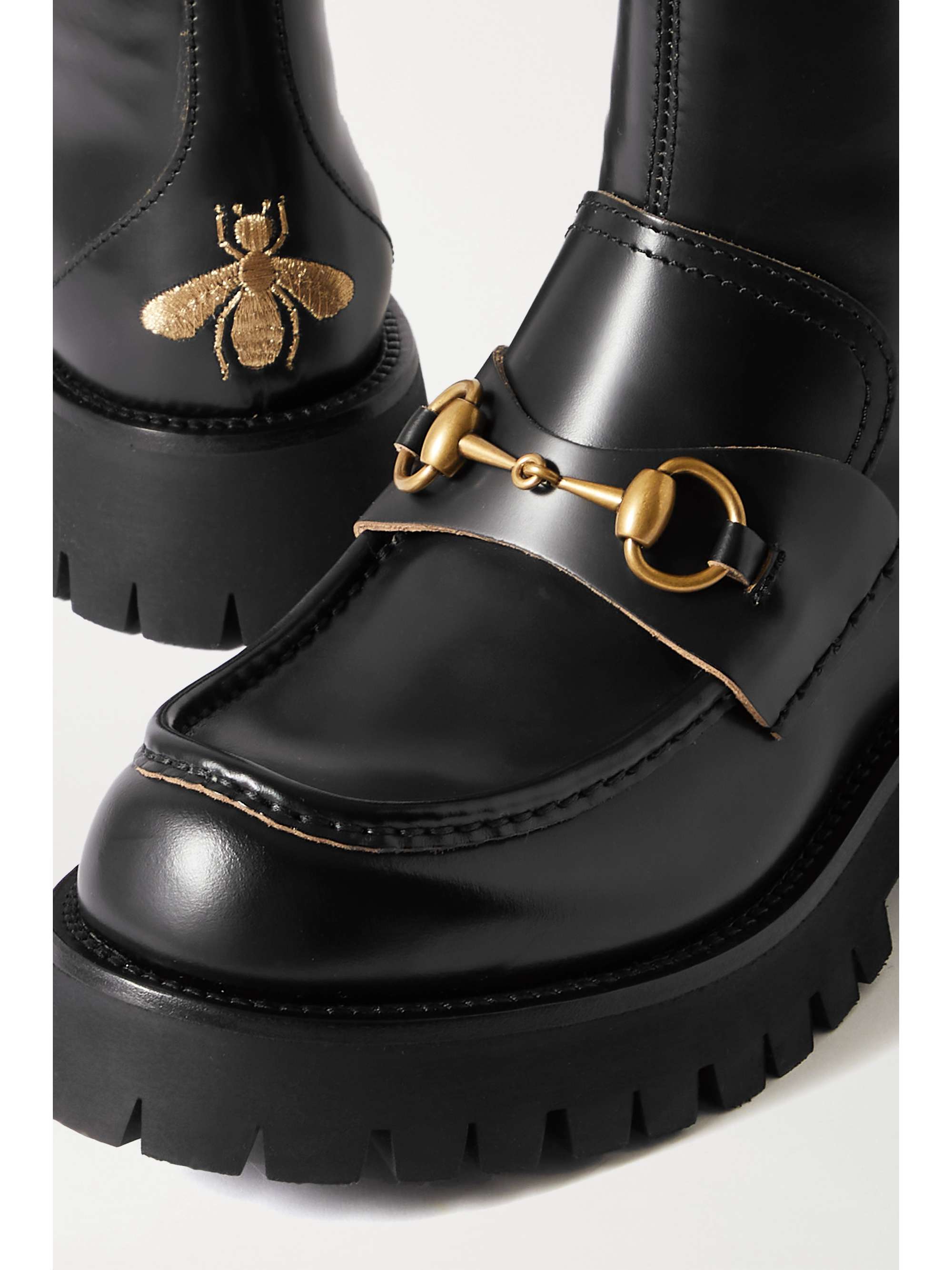 gucci horsebit ankle boots