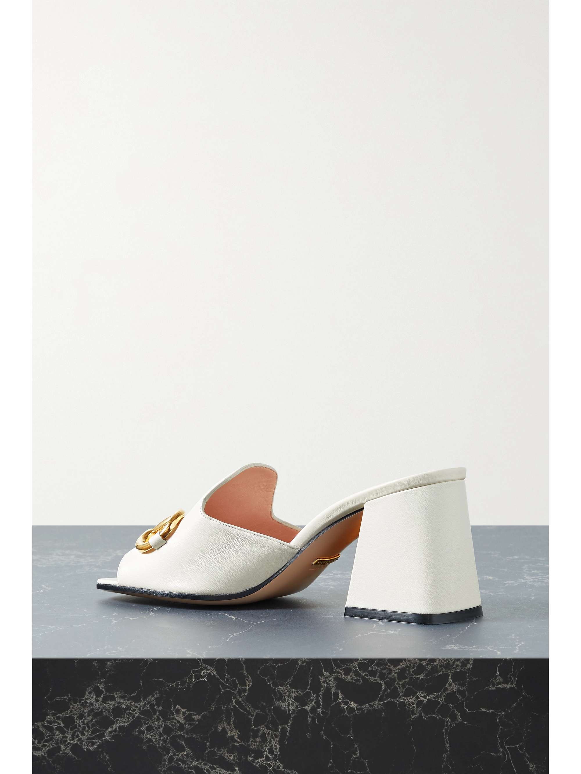 GUCCI Horsebit-detailed leather mules