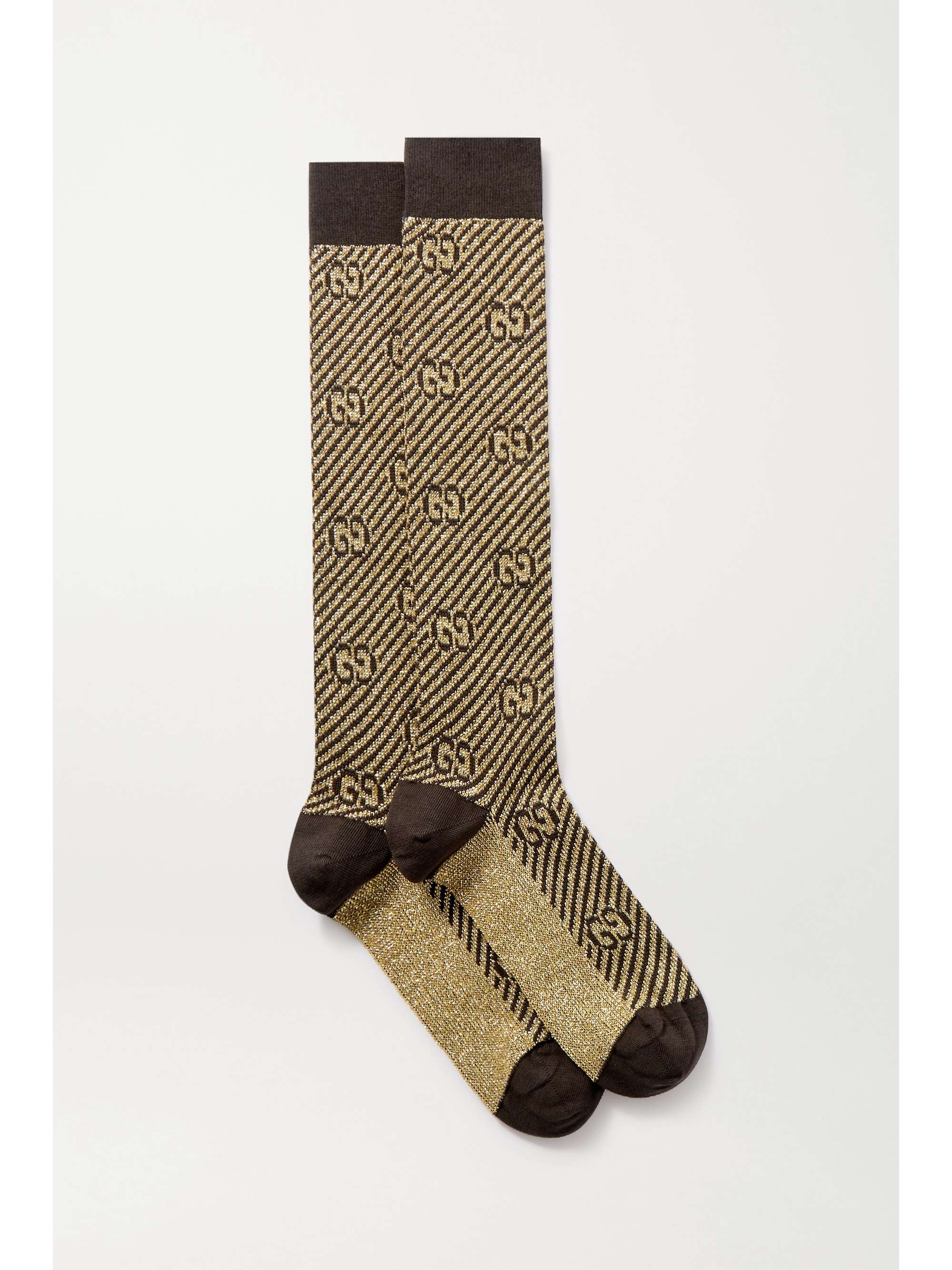 vant aflevere hele Gold Metallic jacquard-knit socks | GUCCI | NET-A-PORTER