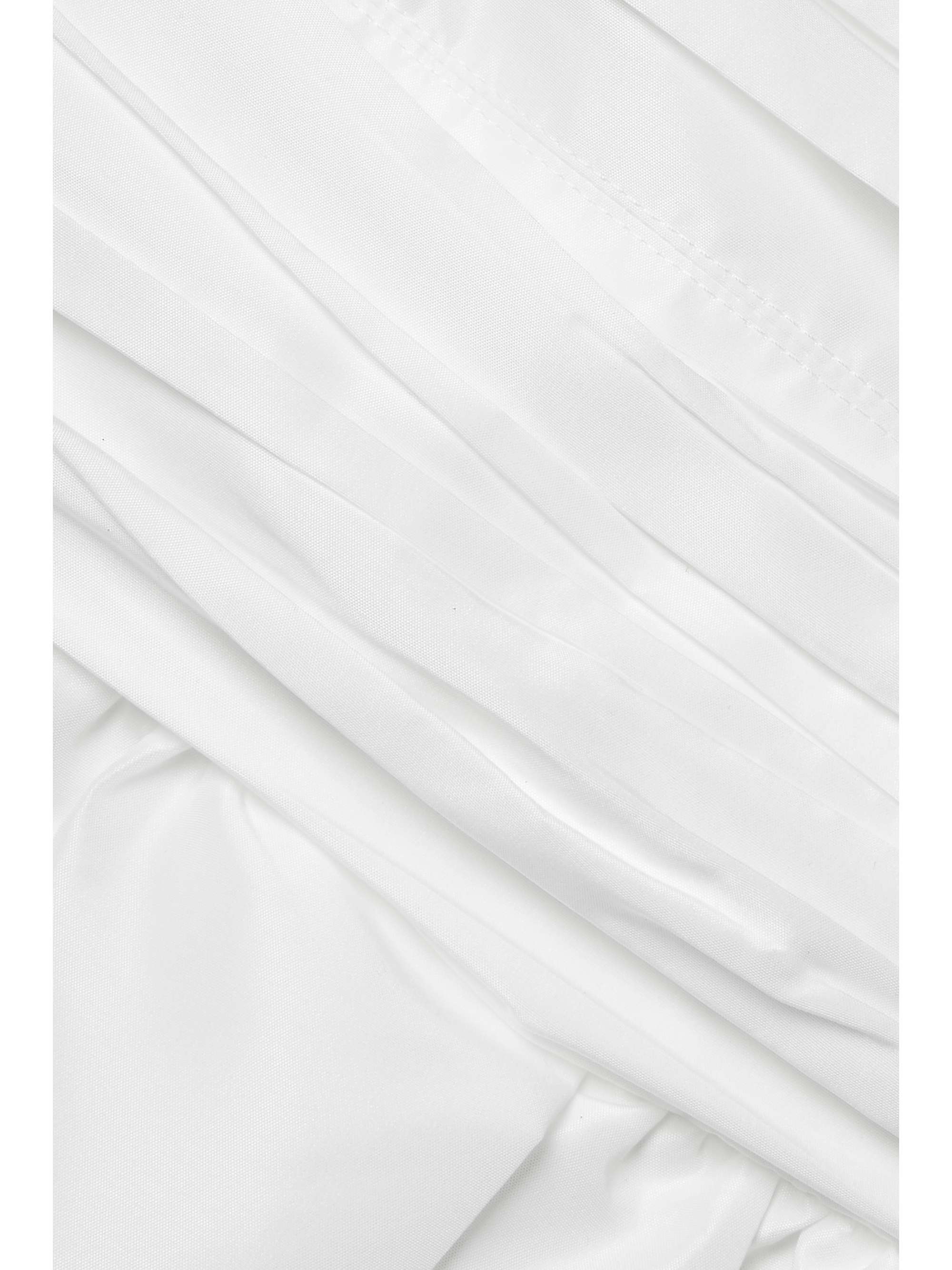 SELF-PORTRAIT Pleated taffeta mini dress