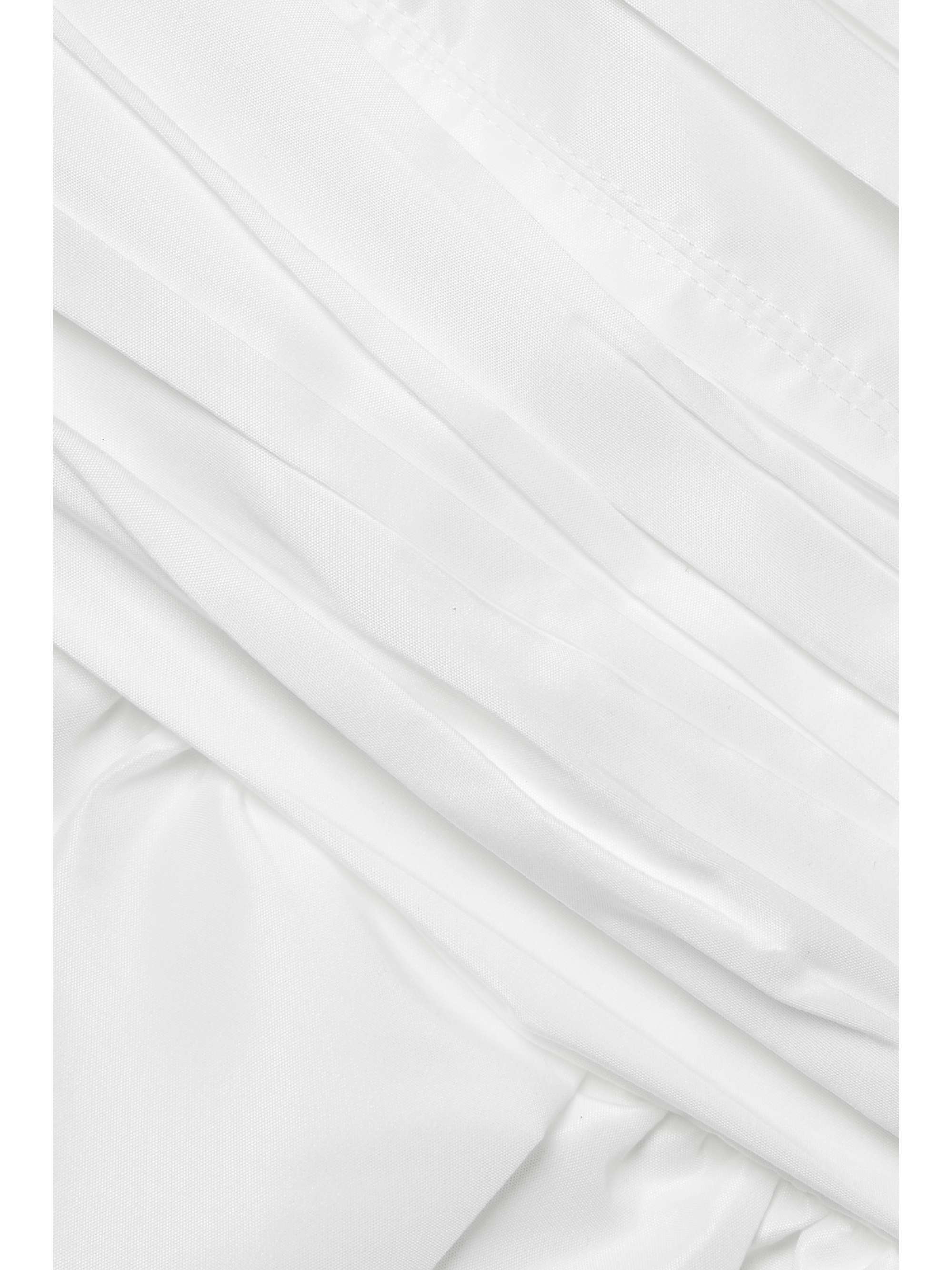 White Pleated taffeta mini dress | SELF-PORTRAIT | NET-A-PORTER