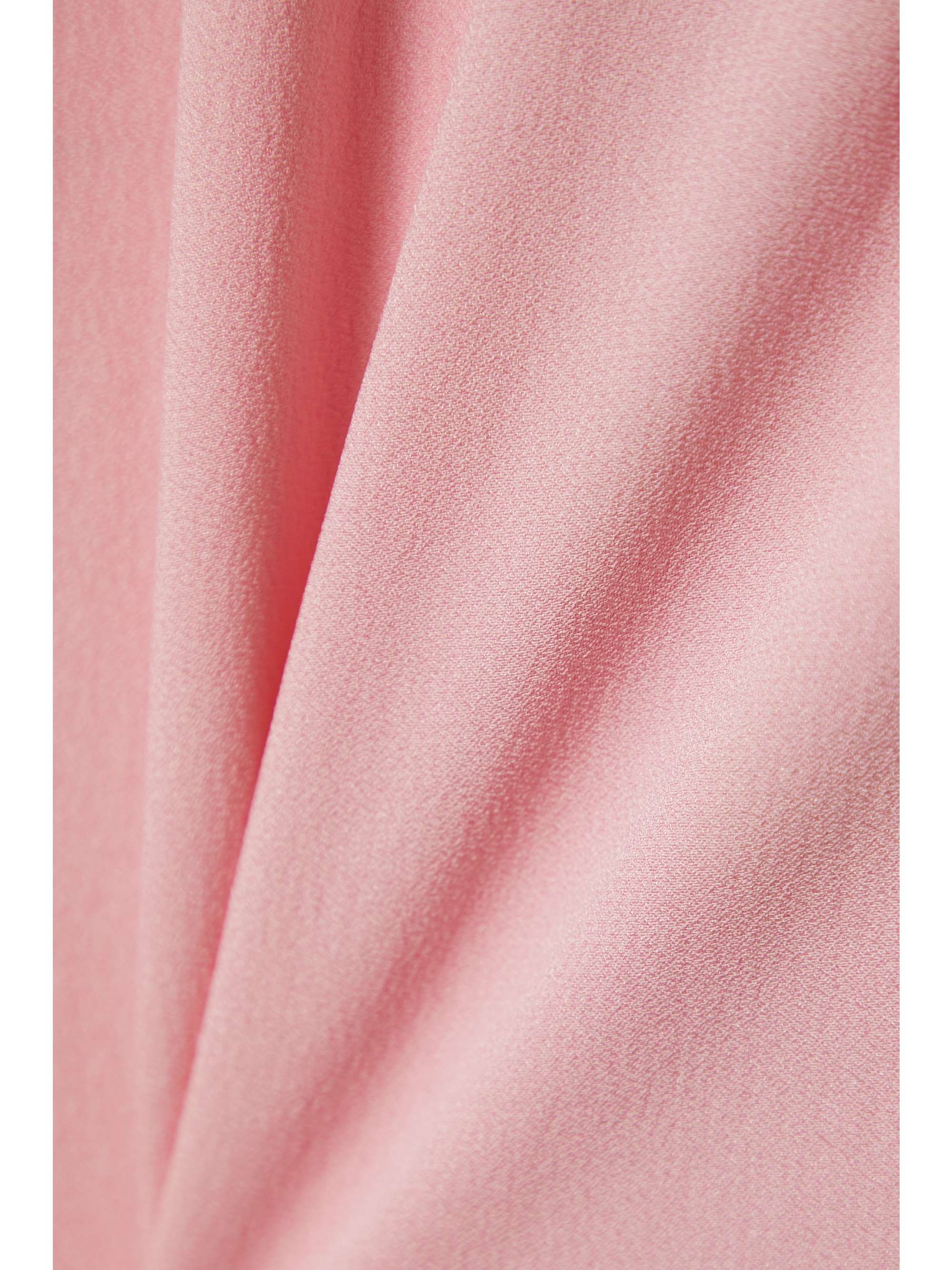 TALLER MARMO + NET SUSTAIN Palm Beach satin-trimmed crepe wide-leg pants