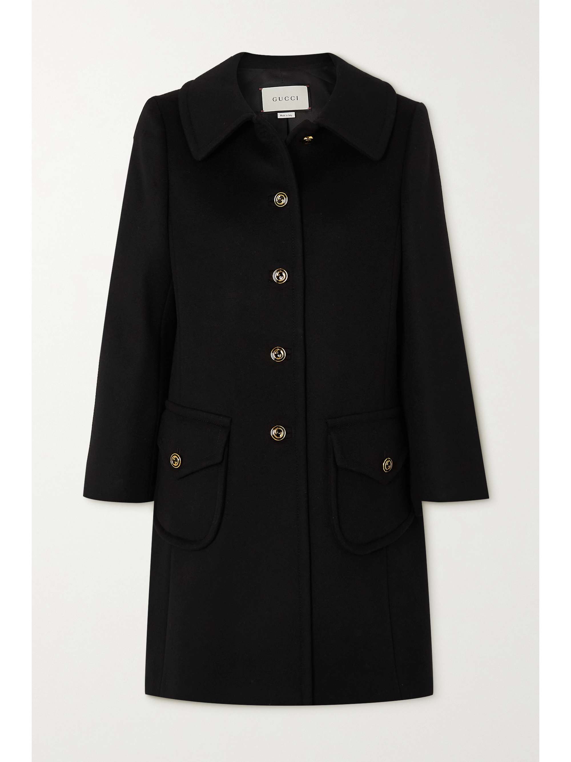 gucci coat black