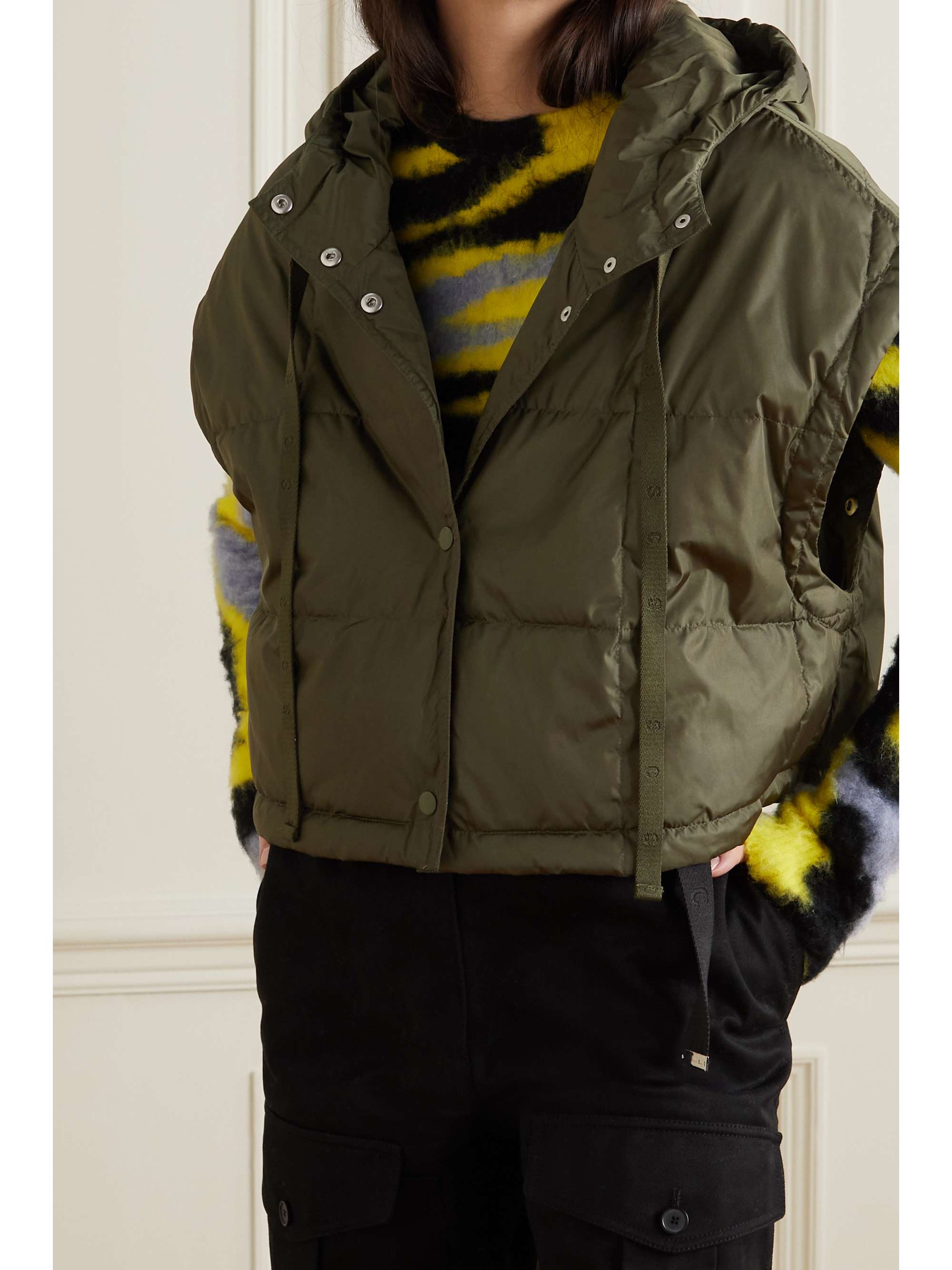 SHOREDITCH SKI CLUB Eden convertible hooded quilted padded shell coat
