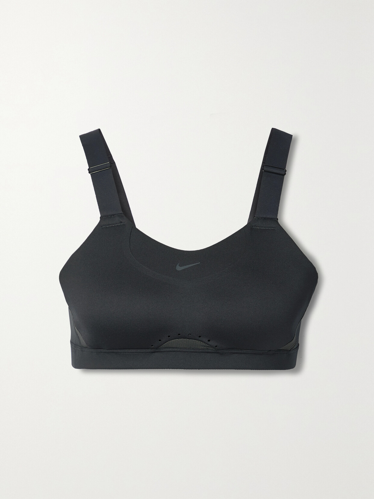 Nike Alpha Mesh-trimmed Dri-fit Recycled Sports Bra In Black