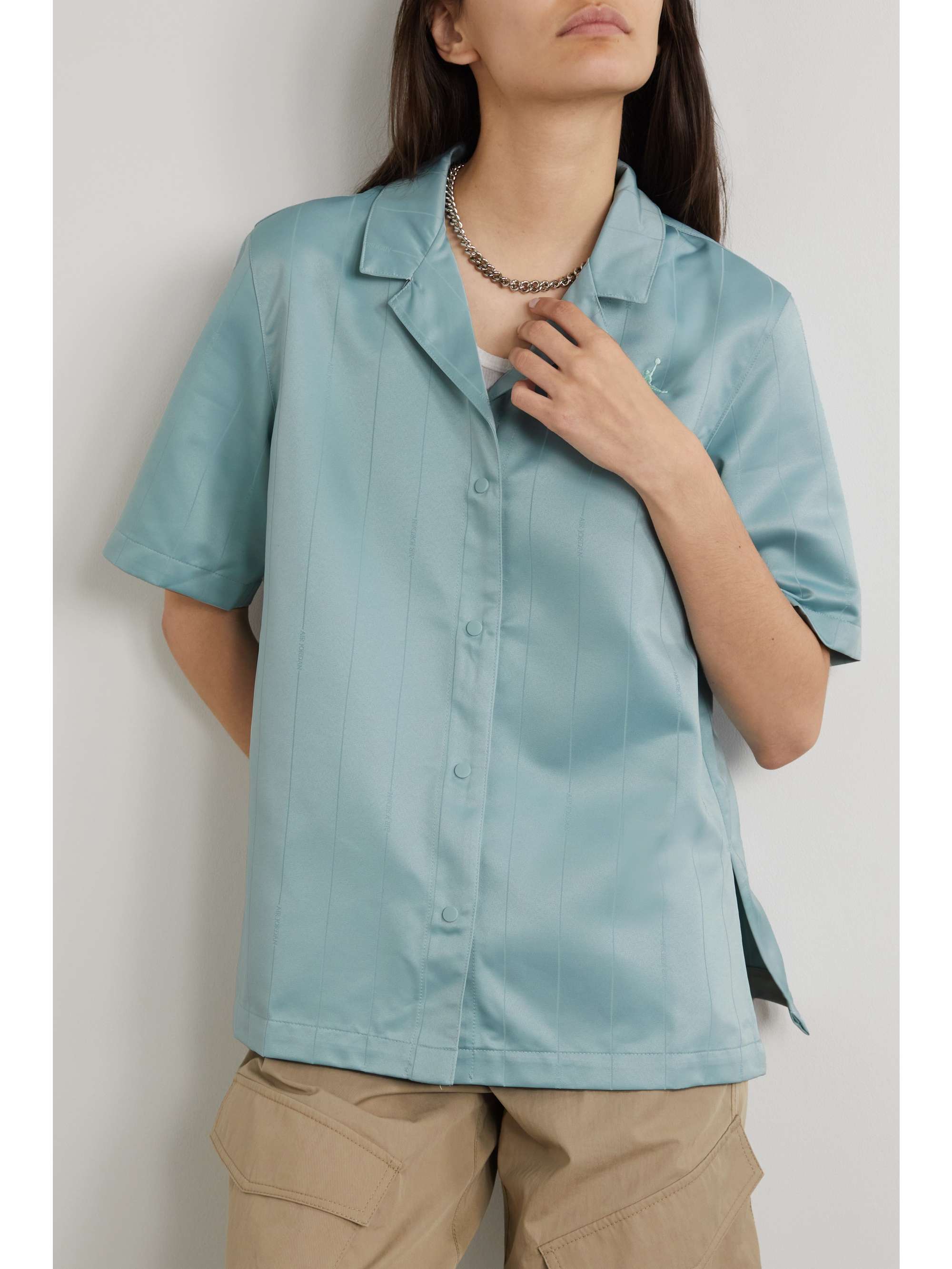 NIKE Jordan Heritage recycled shell polo shirt NETAPORTER