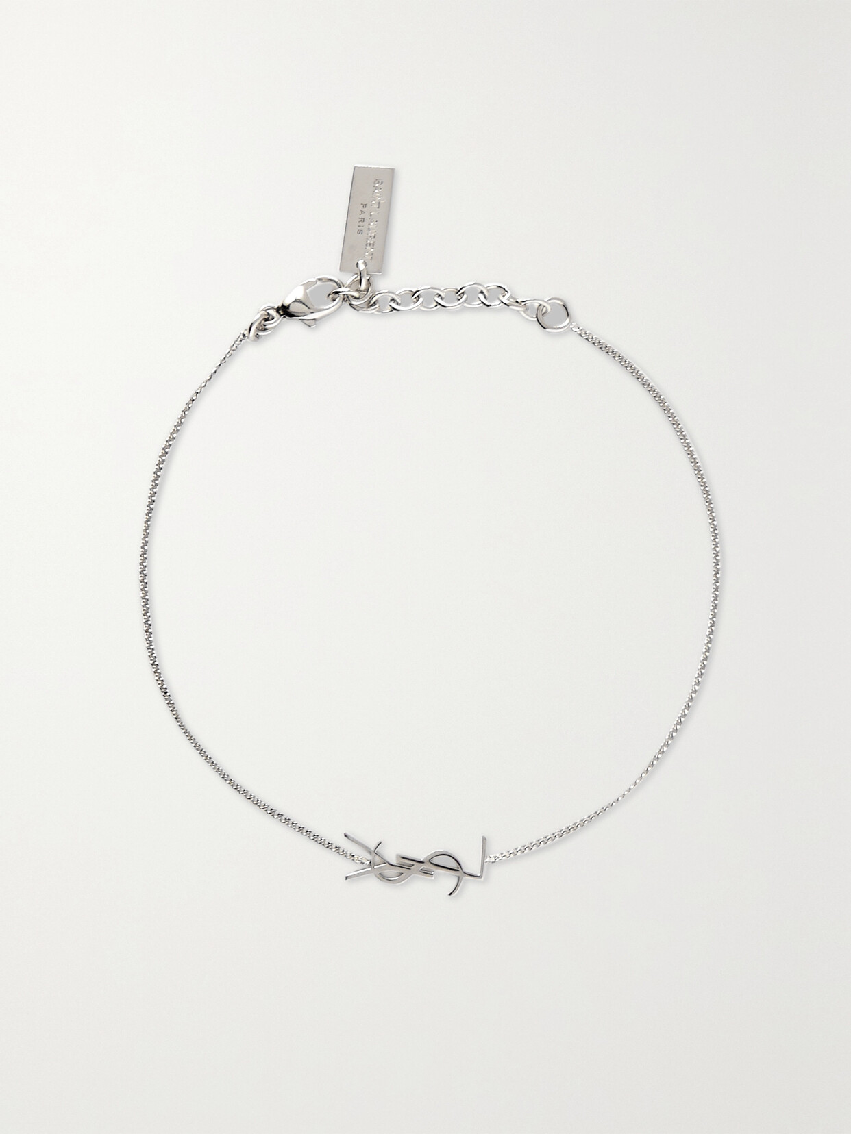 SAINT LAURENT - Silver-tone...