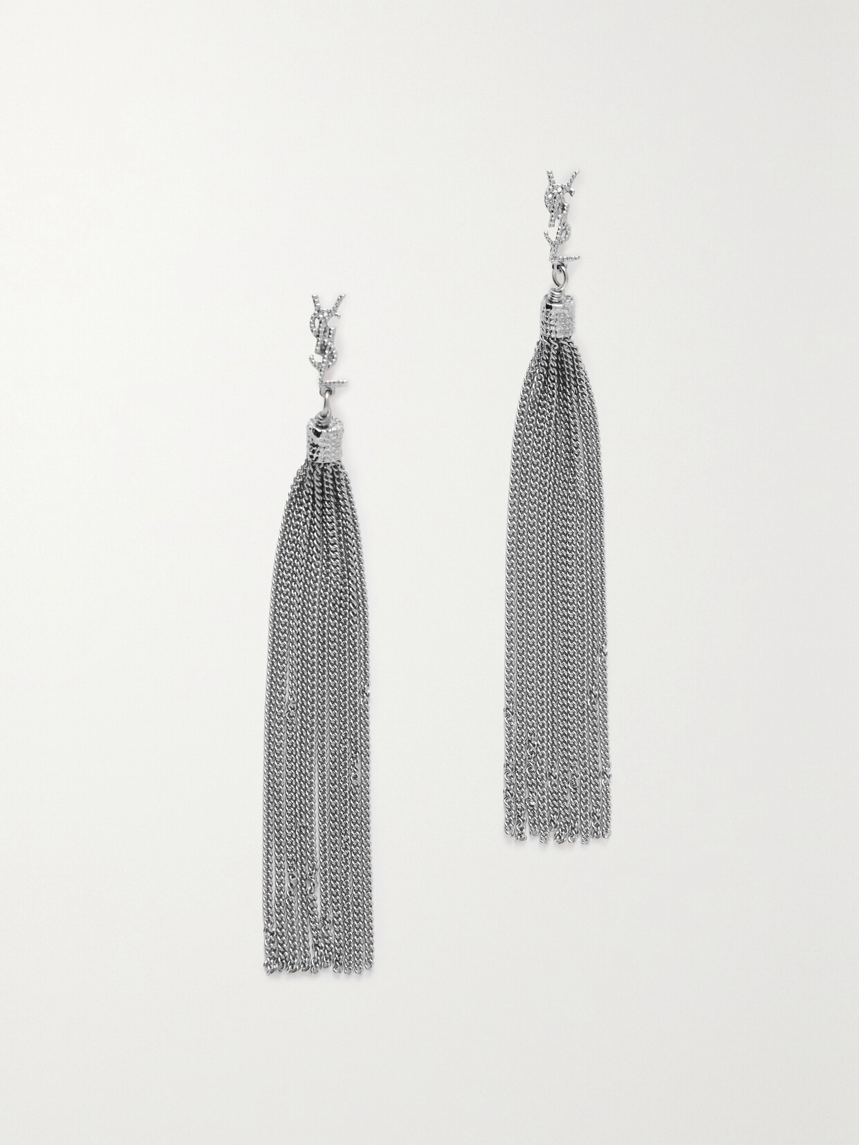 Saint Laurent Silver-tone Earrings