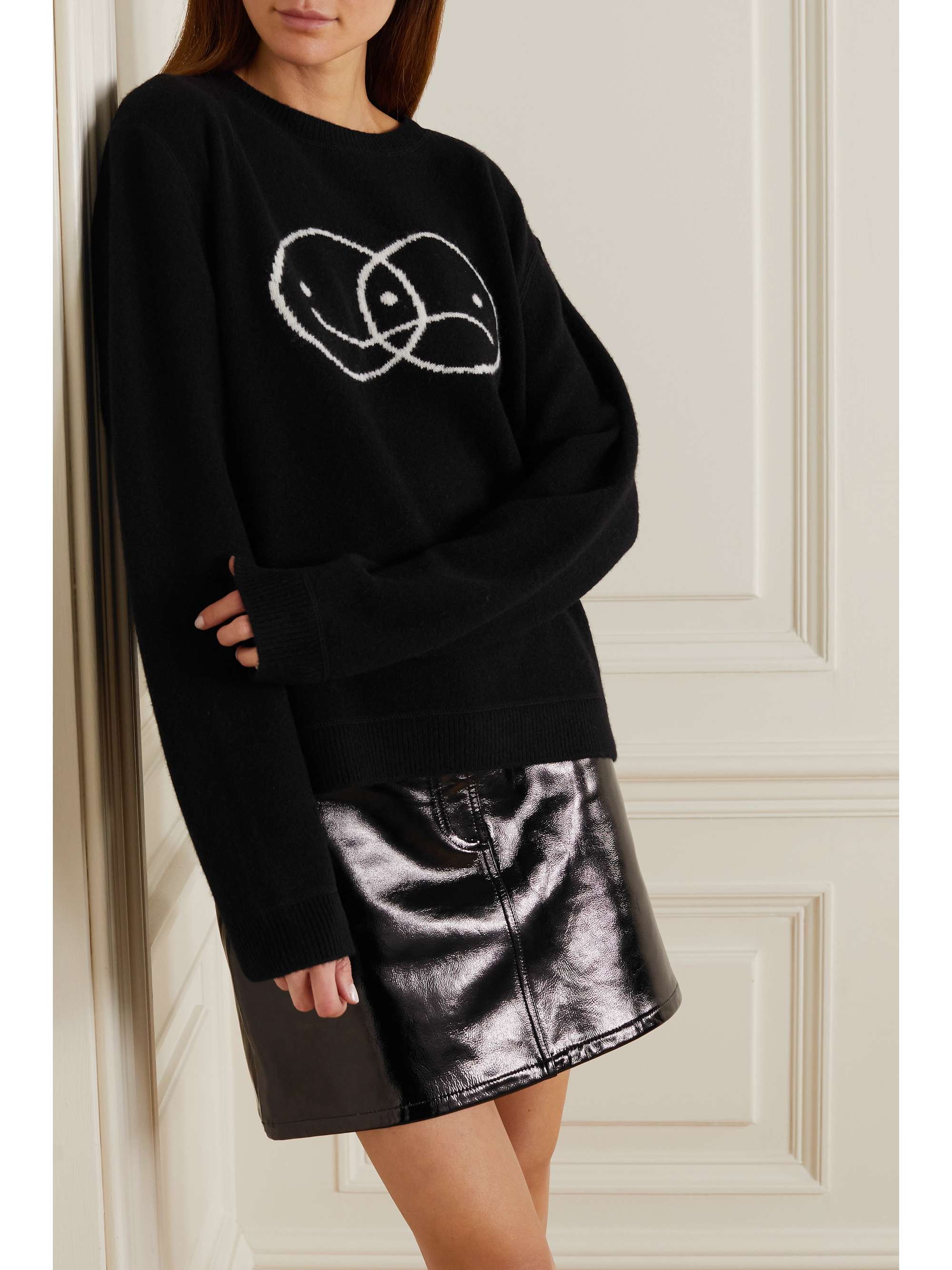 reformation black sweater