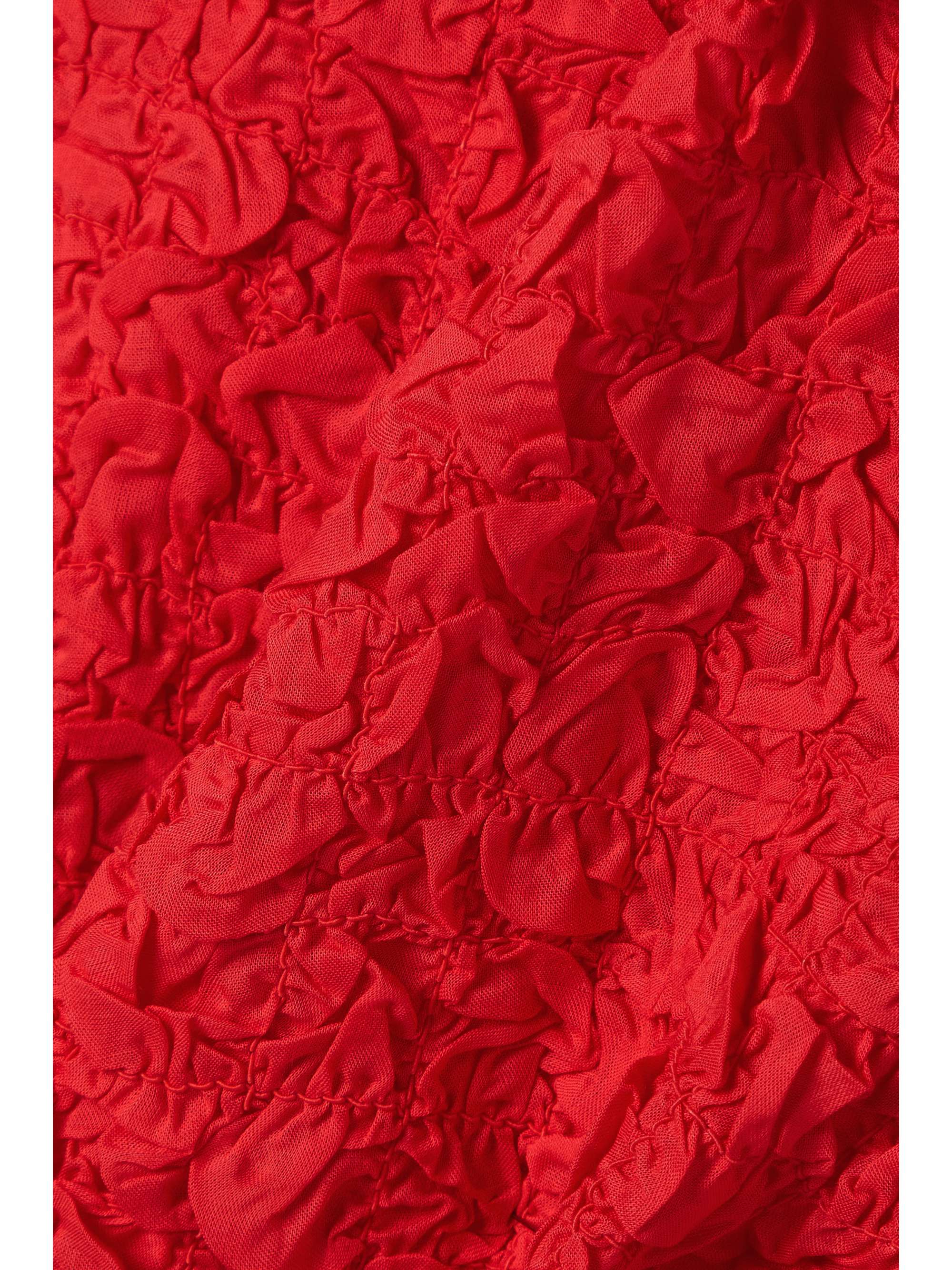 MARA HOFFMAN Modal-cloqué midi dress