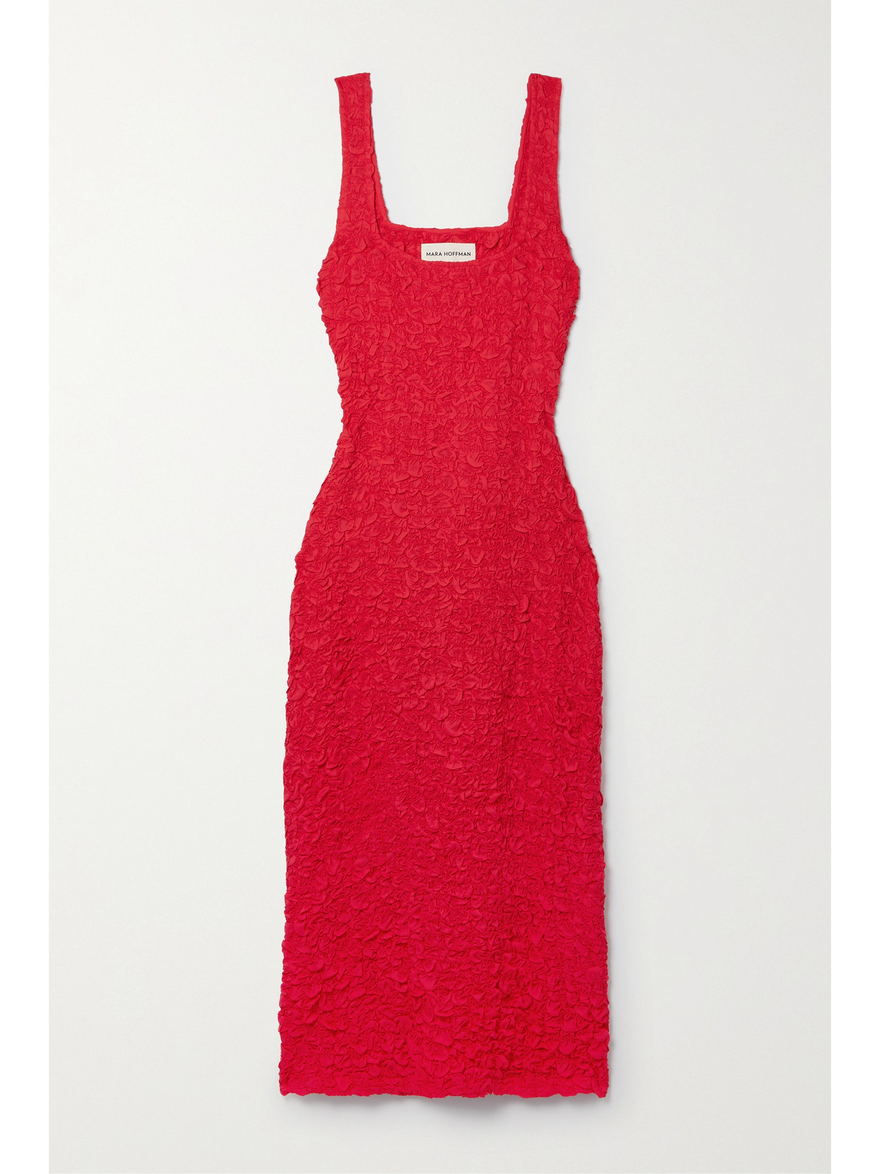 Mara Hoffman - Modal-cloqué Midi Dress - Red