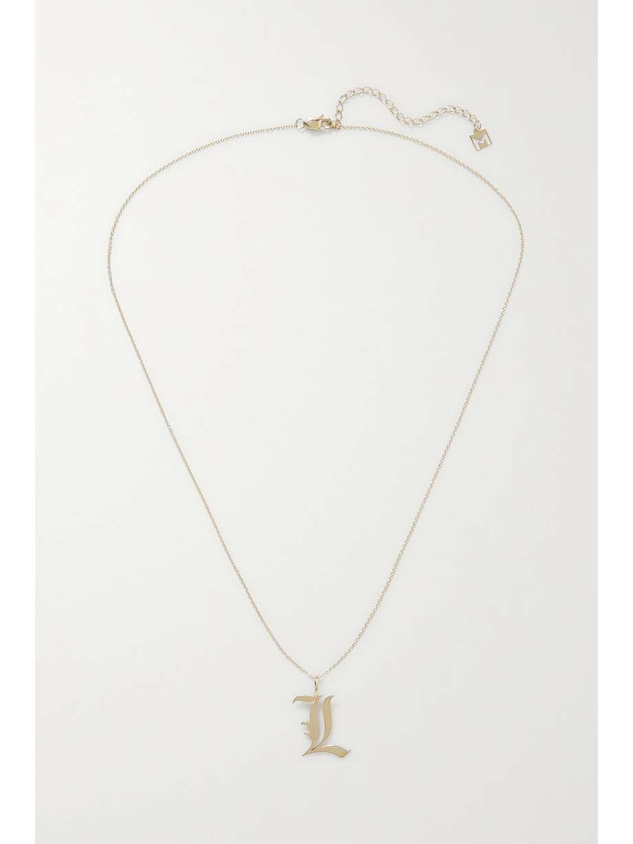 Gold The Old English 10karat gold necklace THE M JEWELERS NETAPORTER