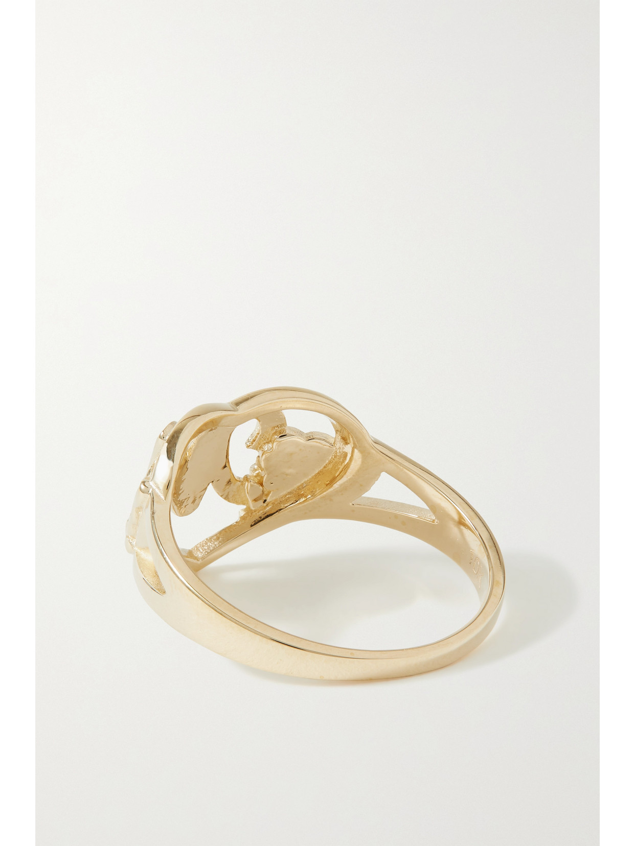 The M Jewelers The Cutout Flower 10-karat Gold Ring In Gold