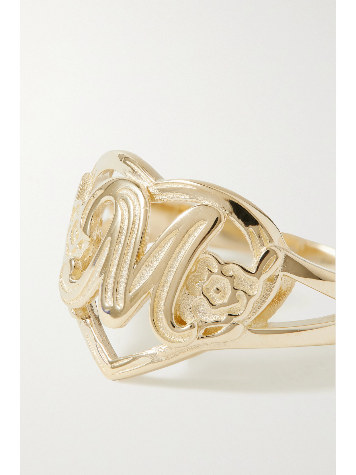 The M Jewelers The Cutout Flower 10-karat Gold Ring In Gold