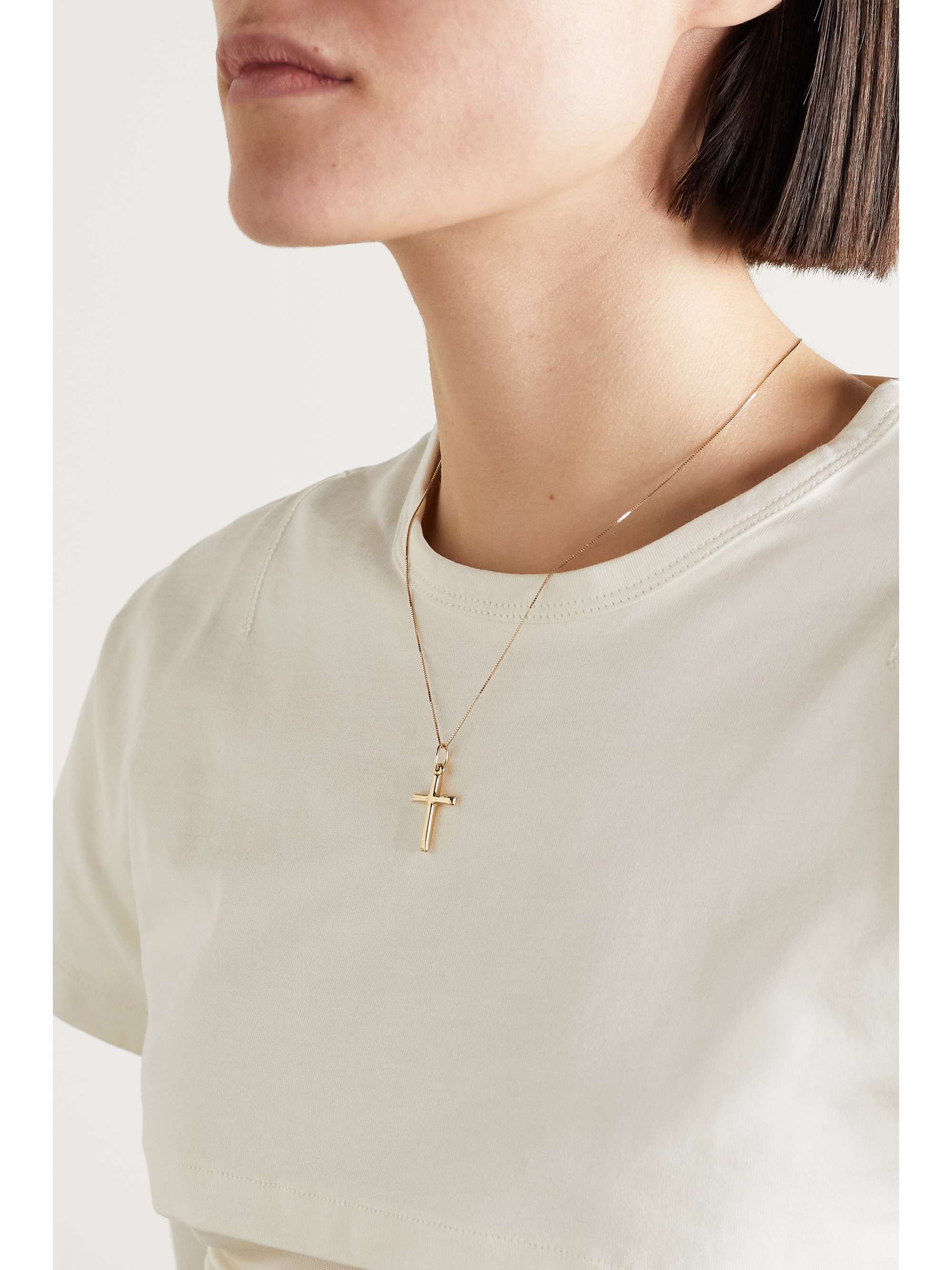 Gold The Cross 10-karat gold necklace 