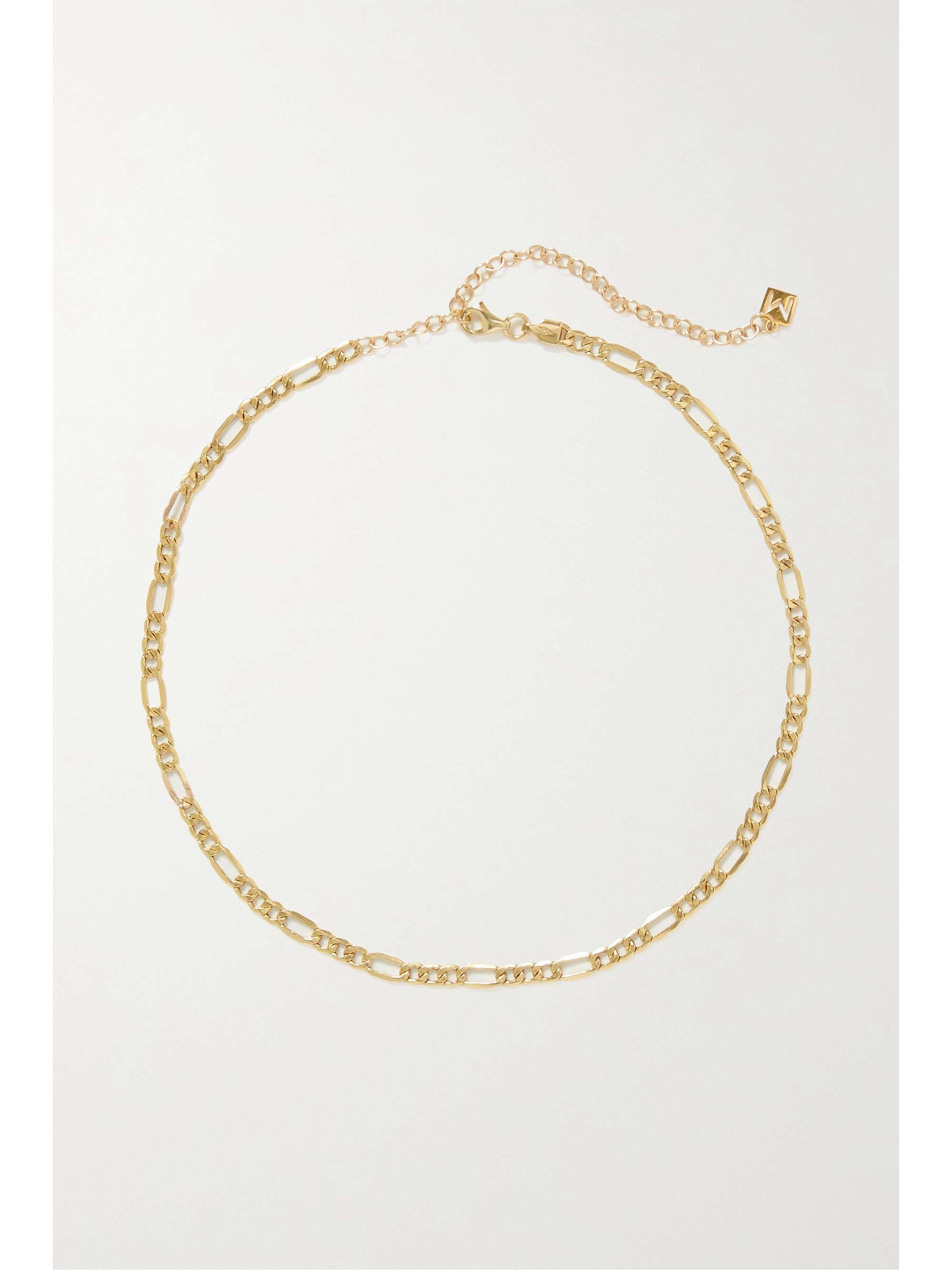 Gold The Figaro 10karat gold choker THE M JEWELERS NETAPORTER