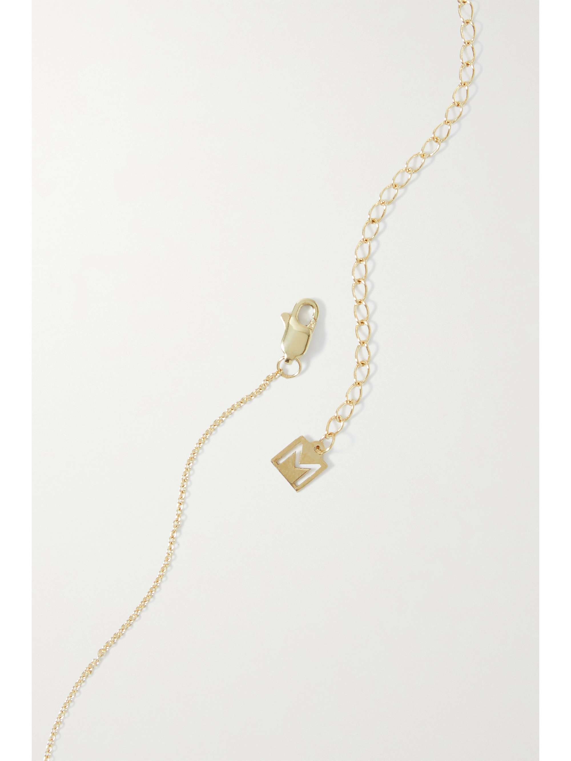 THE M JEWELERS Single Letter 10-karat gold choker
