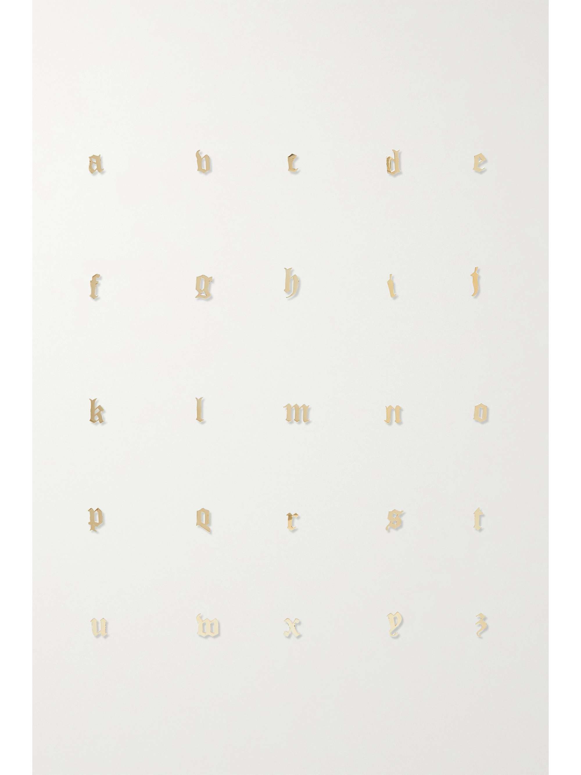 THE M JEWELERS Single Letter 10-karat gold choker