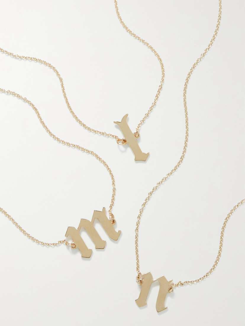 The M Jewelers Single Letter 10-karat Gold Choker