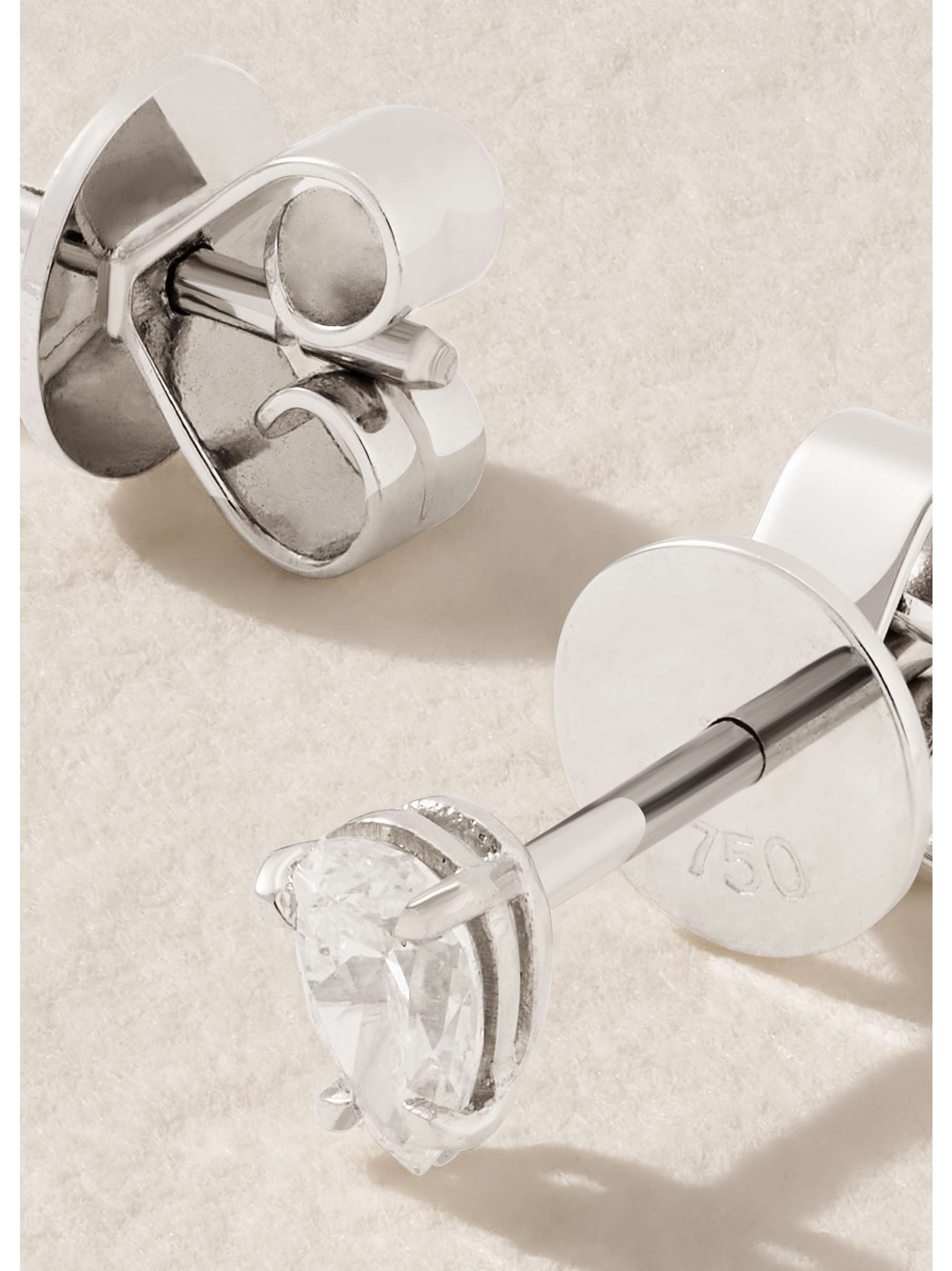 ANITA KO 18-karat white gold diamond earrings