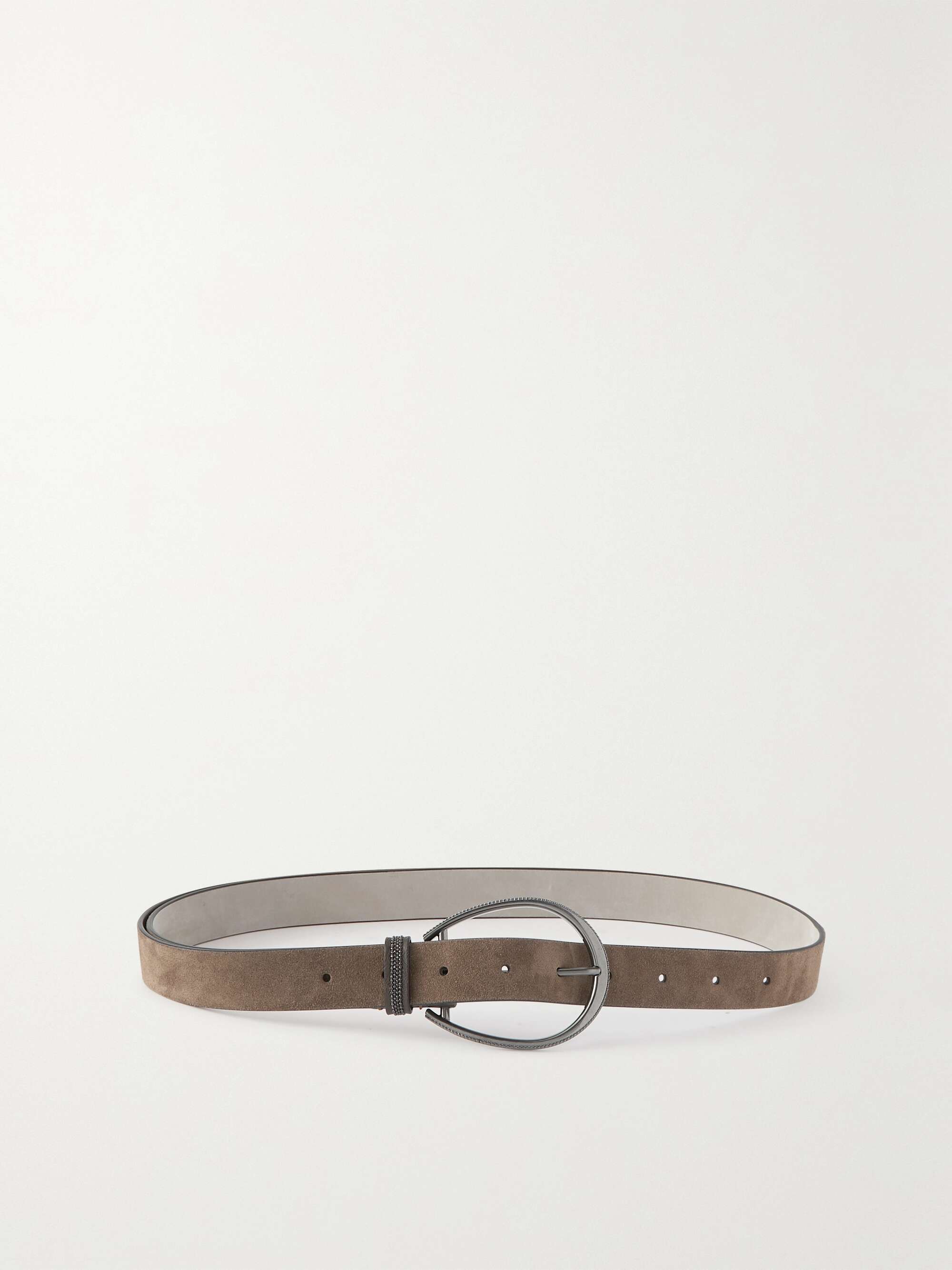 Brown Suede belt | BRUNELLO CUCINELLI 