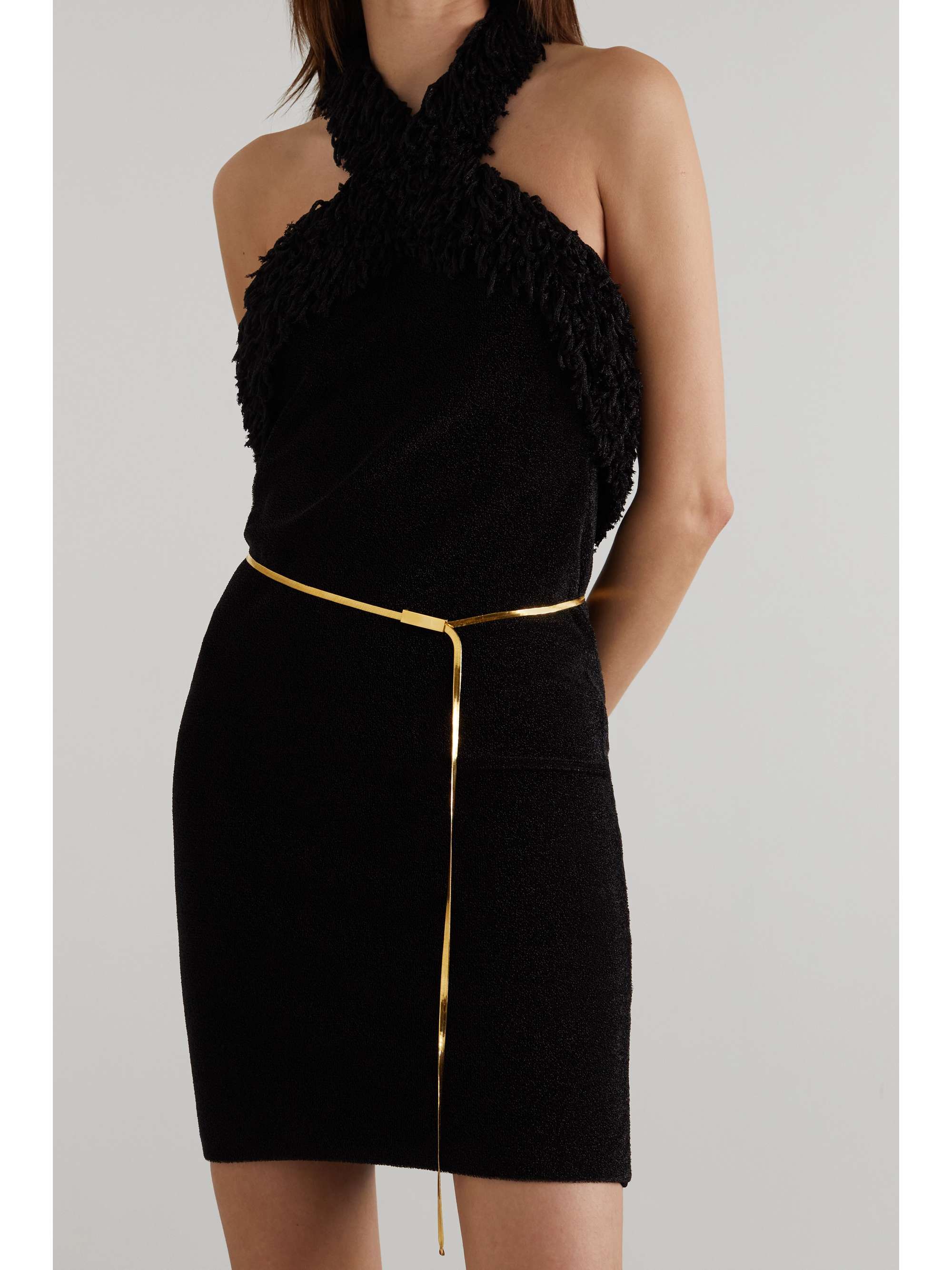 BOTTEGA VENETA Gold-tone waist belt