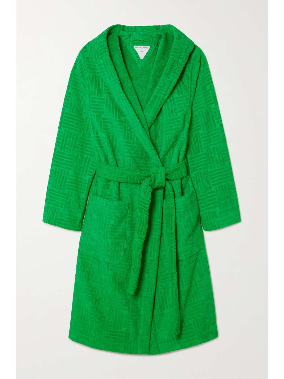 Cotton Terry Robe Green