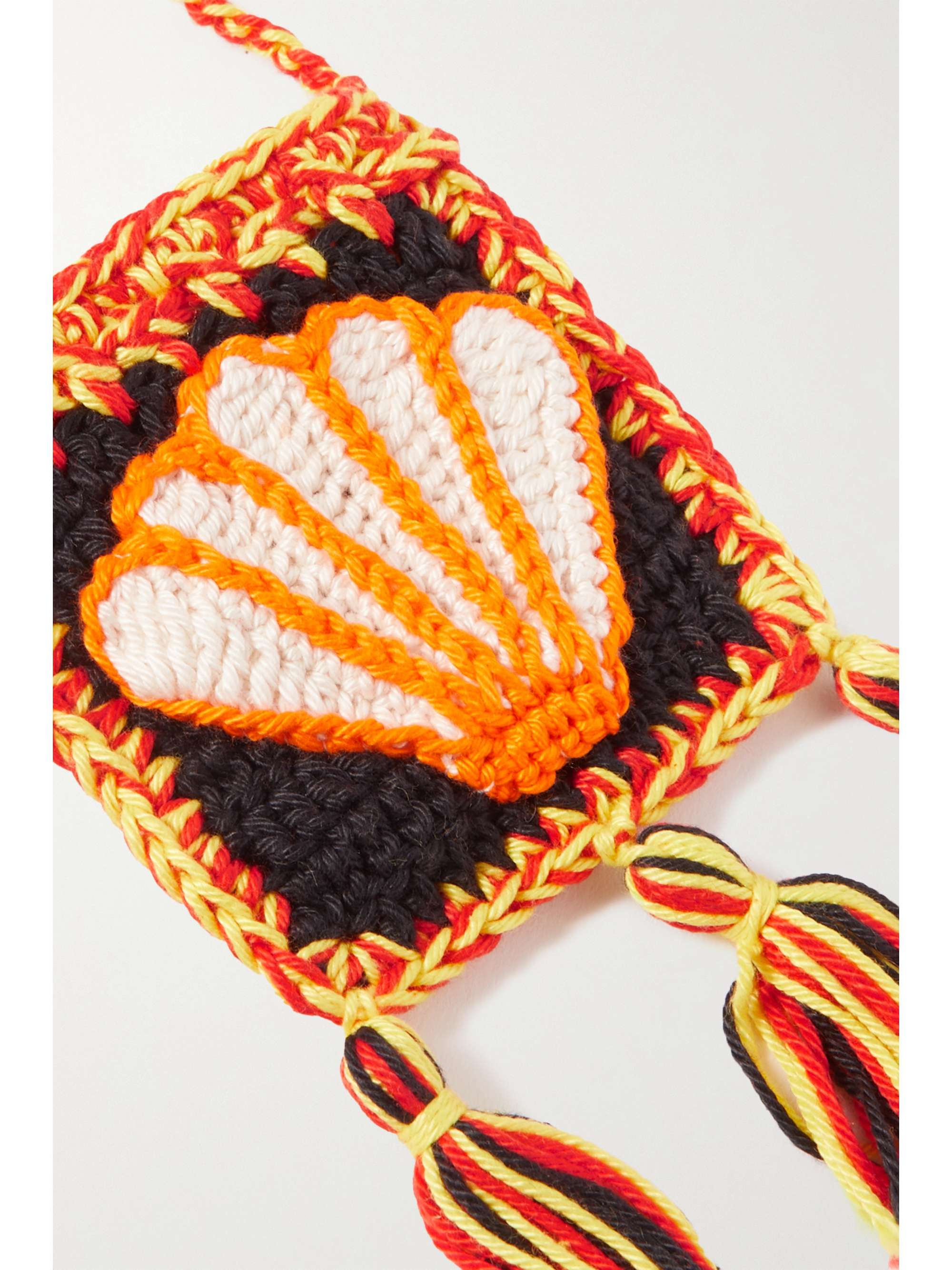 ALANUI Embellished crocheted cotton AirPods case