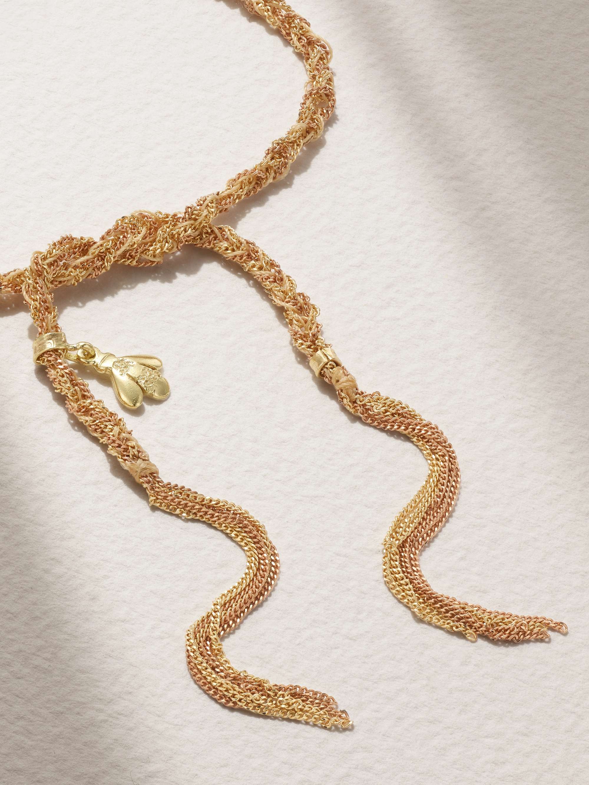 CAROLINA BUCCI Bracelet en or jaune et rose 18 carats (750/1000) Virtue Lucky