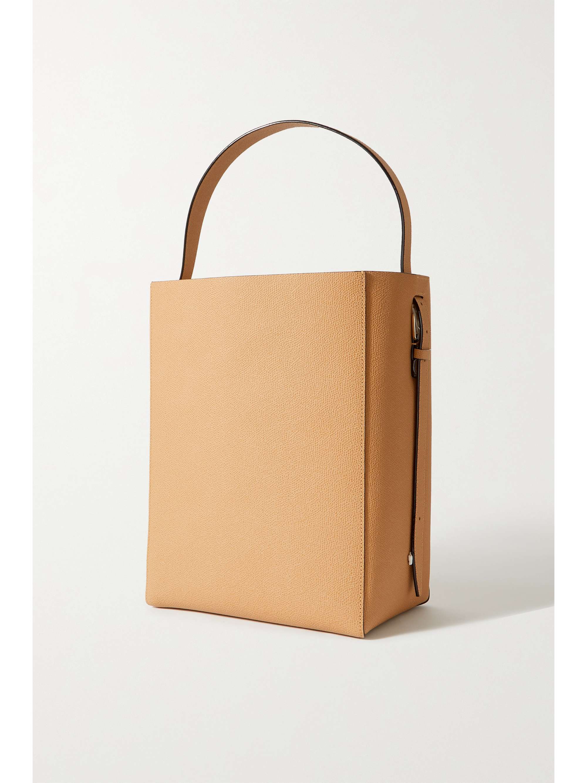 VALEXTRA Secchiello printed textured-leather tote