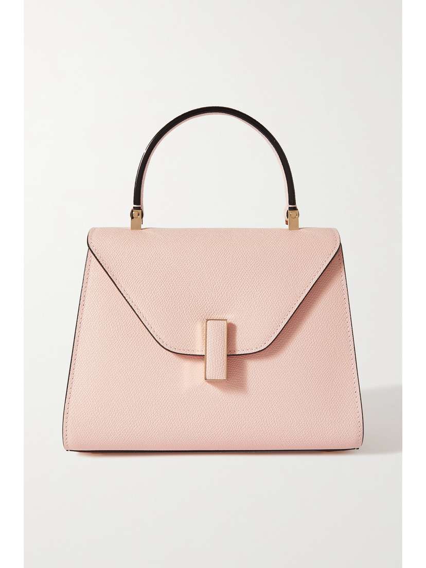 Valextra Iside Mini Textured-leather Tote