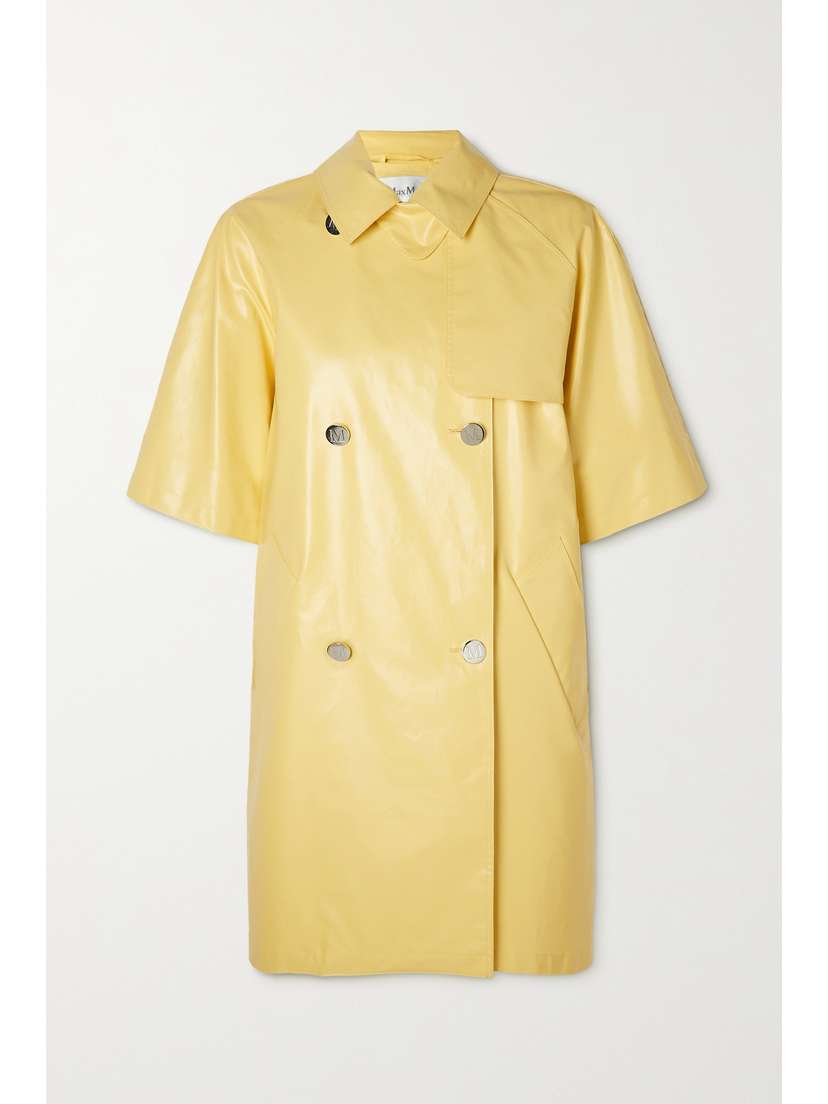 Max Mara — Tondo double-breasted coated-cotton coat