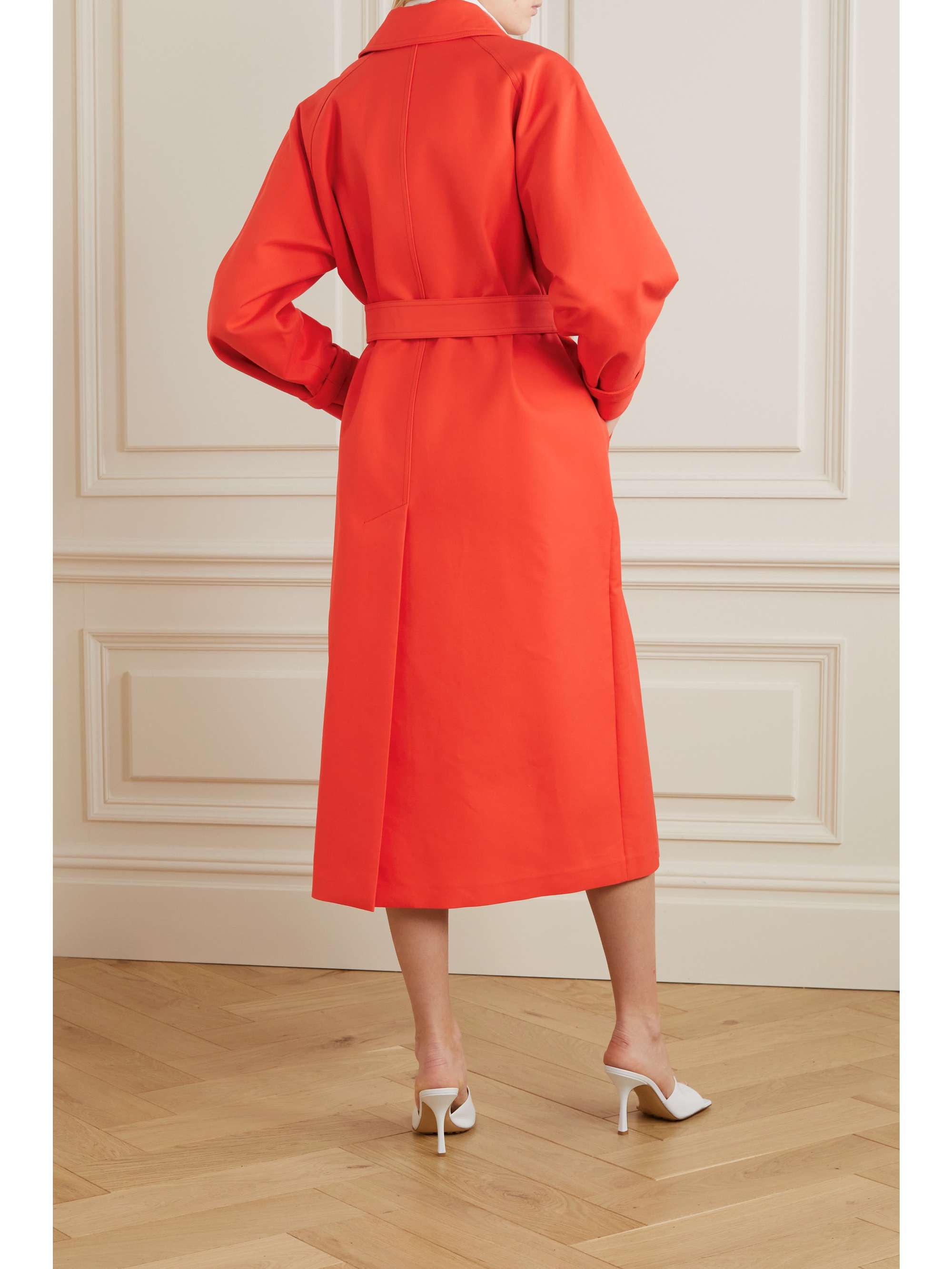 MAX MARA Egemone double-breasted cotton-gabardine coat